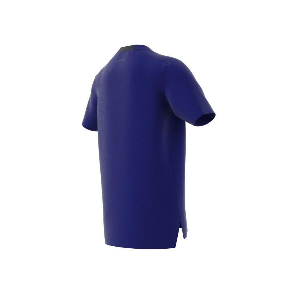 Kids Training Aeroready Heather T-Shirt, Blue, , large image number 7