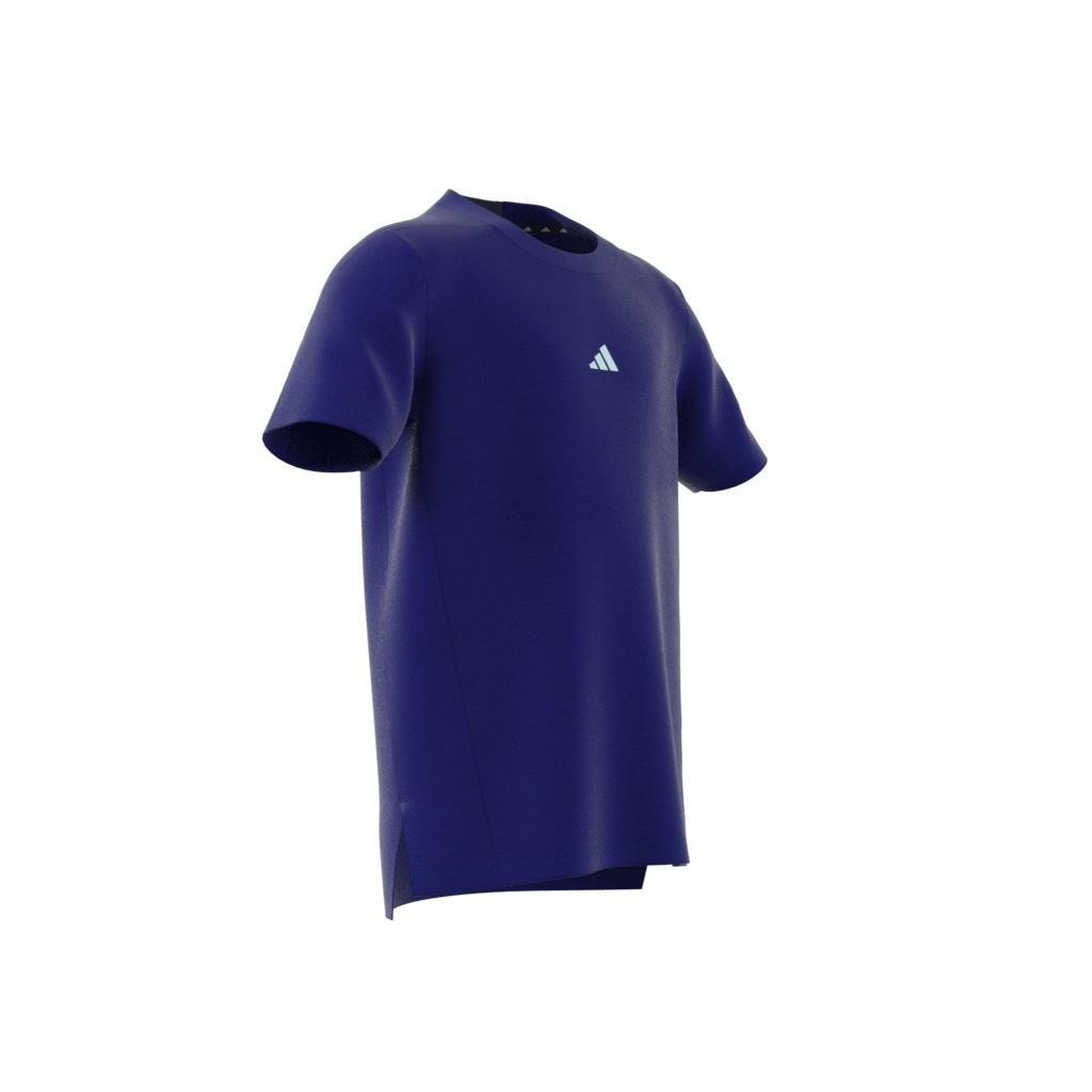 Kids Training Aeroready Heather T-Shirt, Blue, , large image number 8