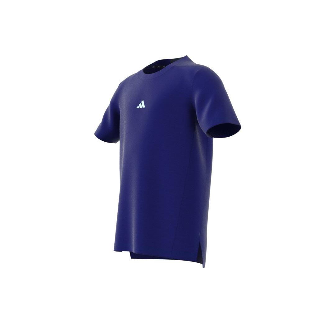 Kids Training Aeroready Heather T-Shirt, Blue, , large image number 10