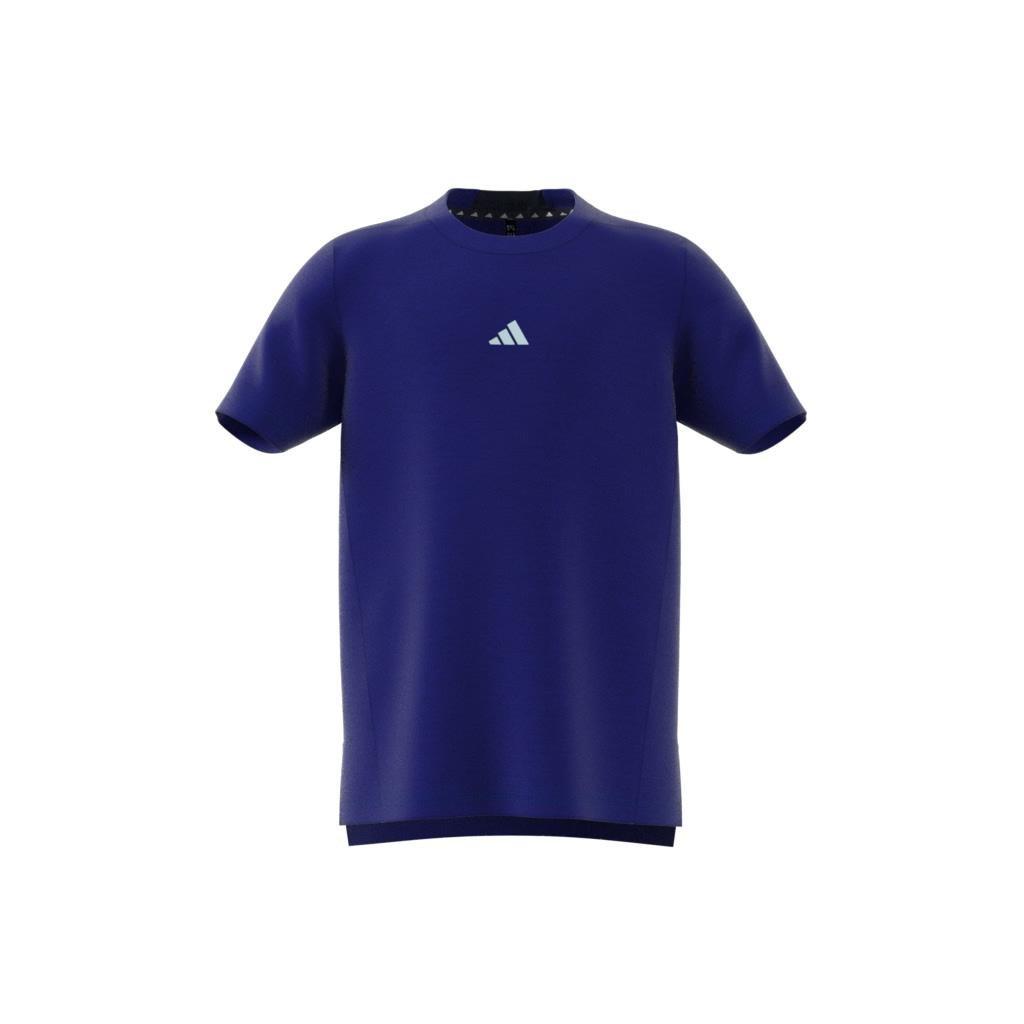 Kids Training Aeroready Heather T-Shirt, Blue, , large image number 12