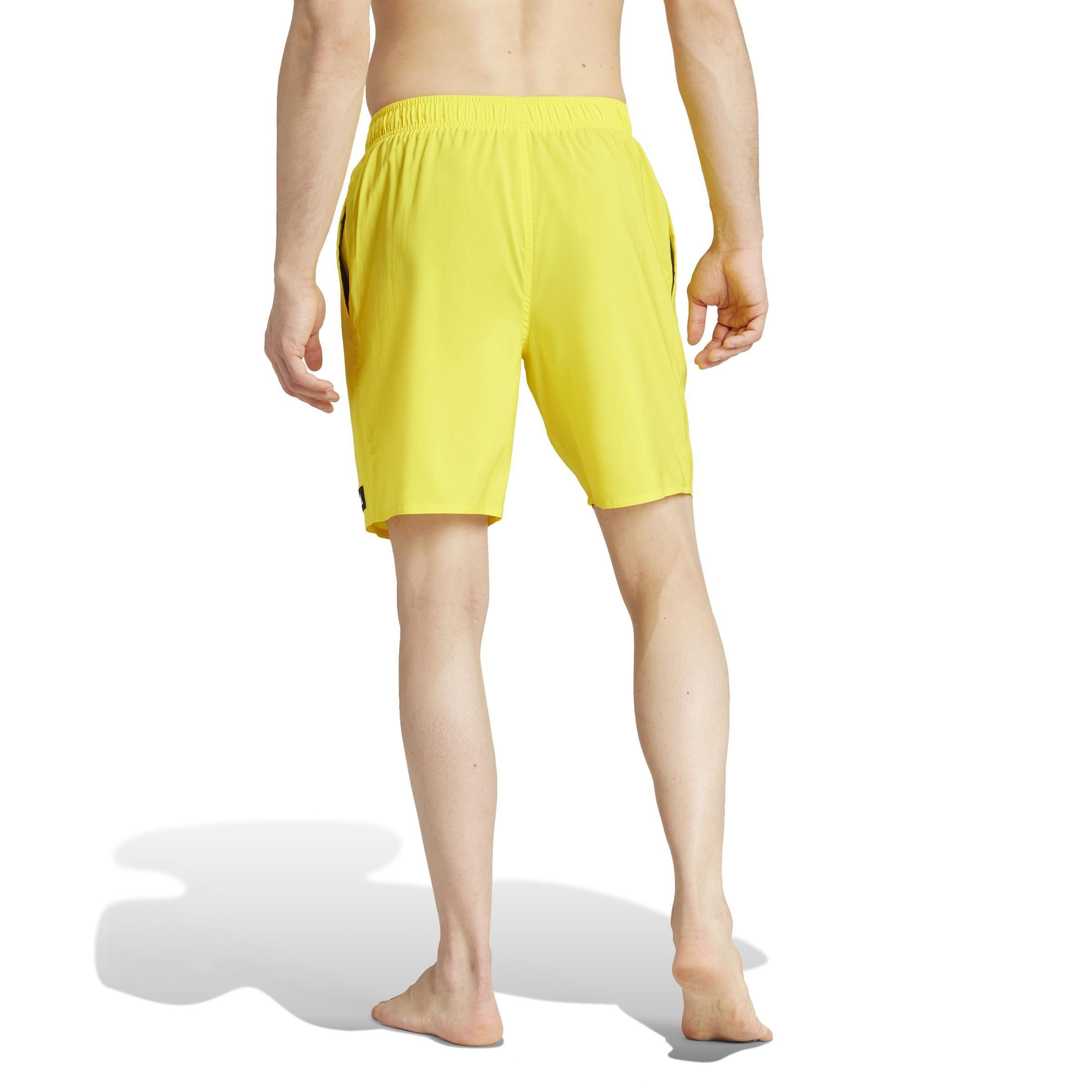 Solid Clx Classic-Length Swim Shorts, Yellow, A901_ONE, large image number 2