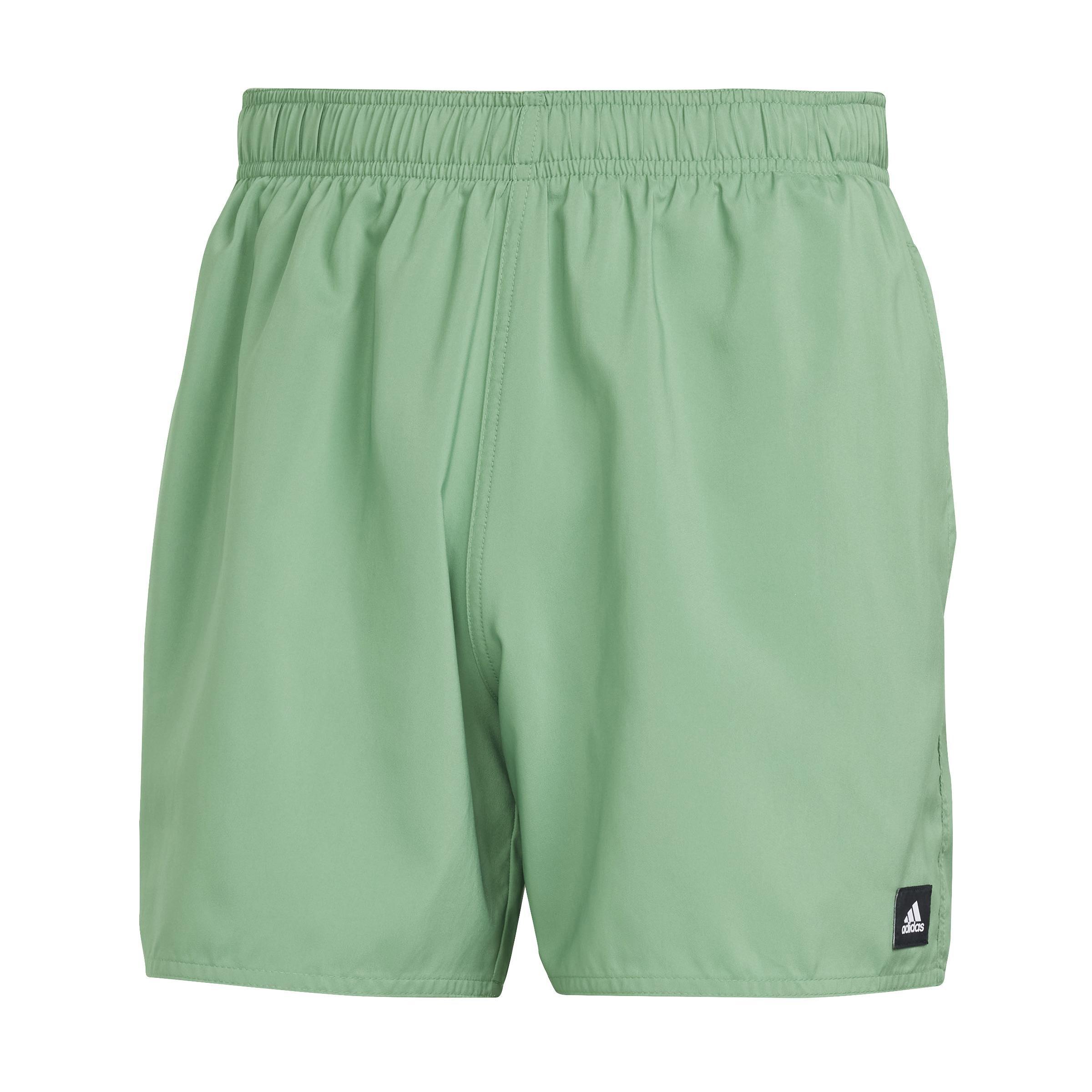 Solid Clx Short-Length Swim Shorts, Green, , large image number 0