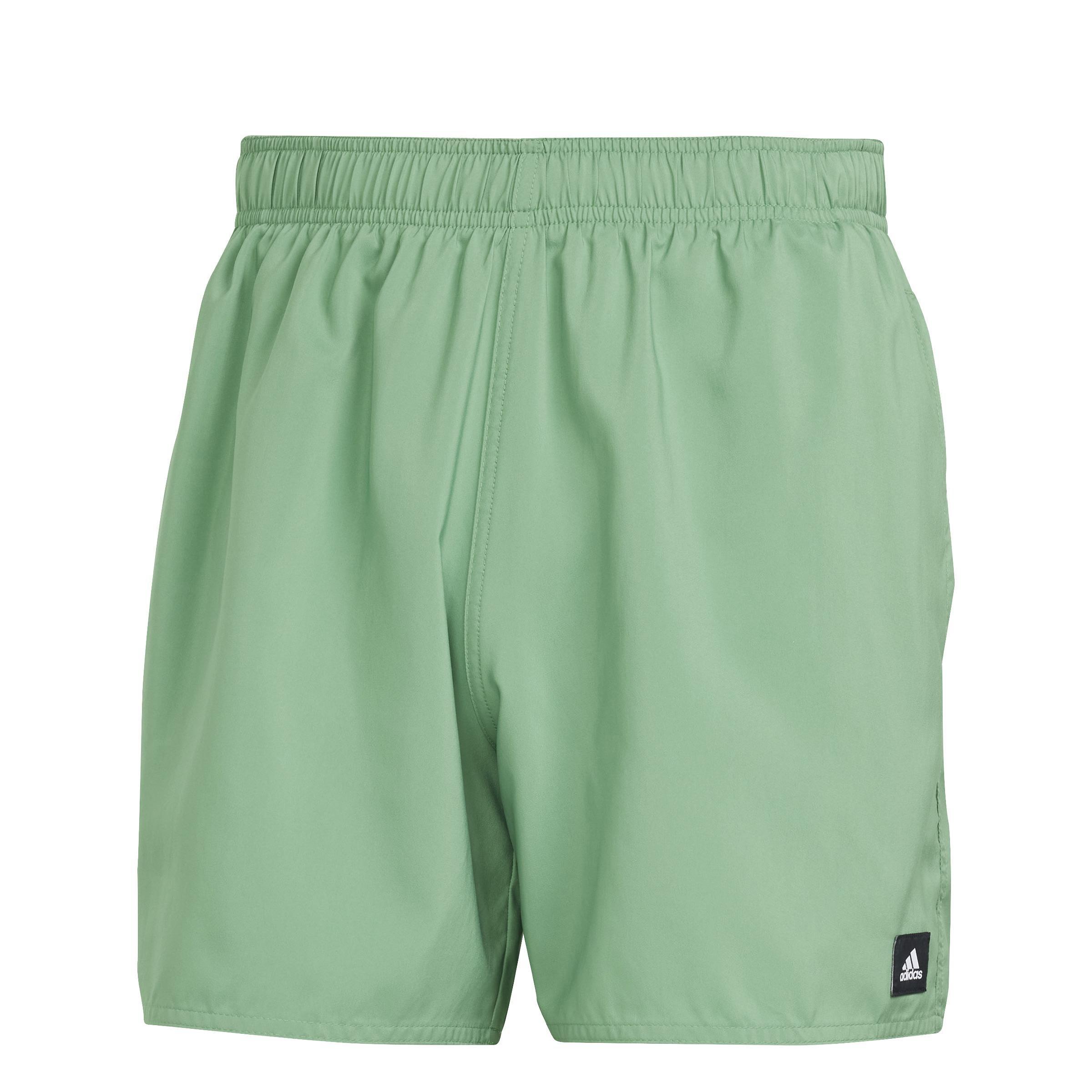 Solid Clx Short-Length Swim Shorts, Green, , large image number 1