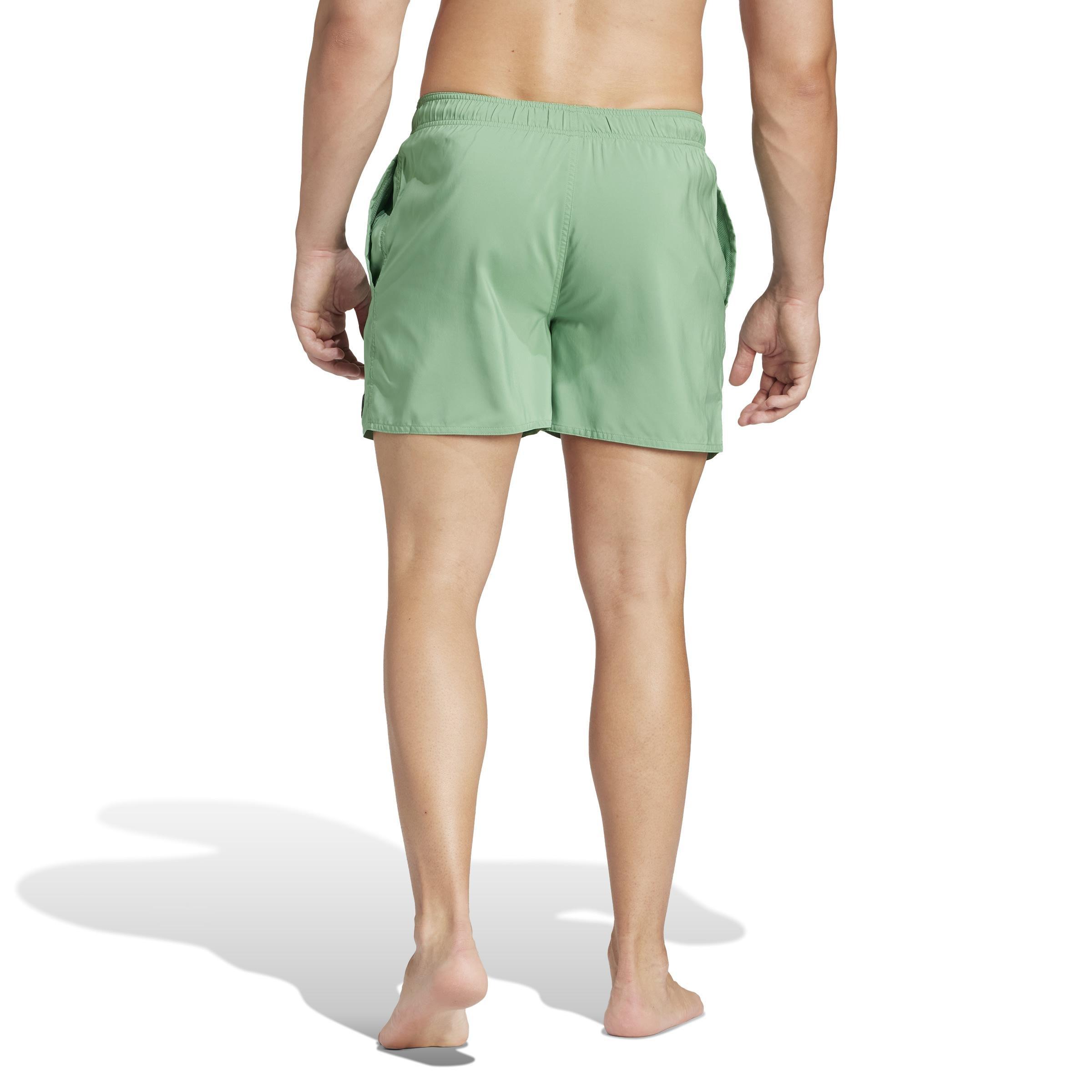 Solid Clx Short-Length Swim Shorts, Green, , large image number 2