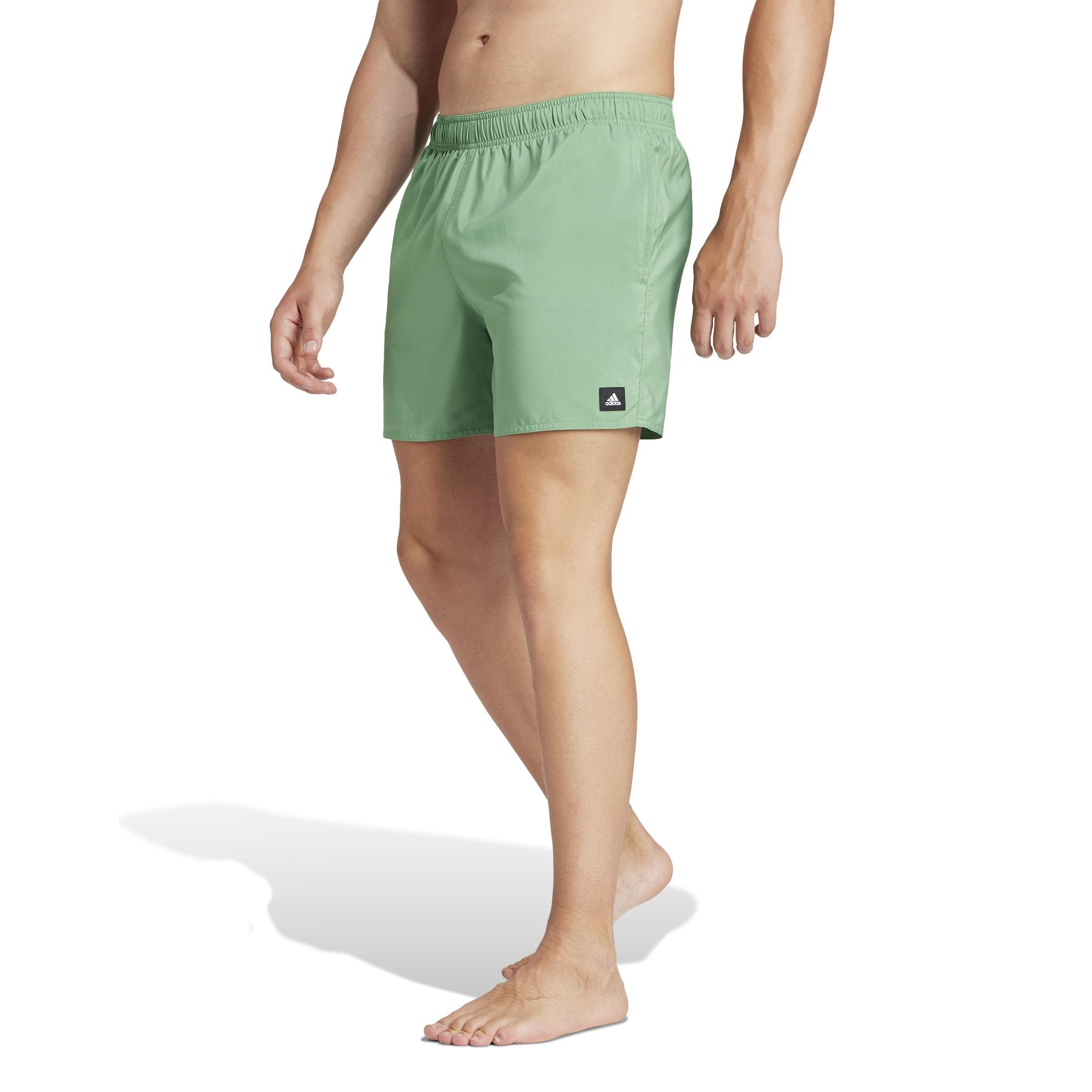 Solid Clx Short-Length Swim Shorts, Green, , large image number 11
