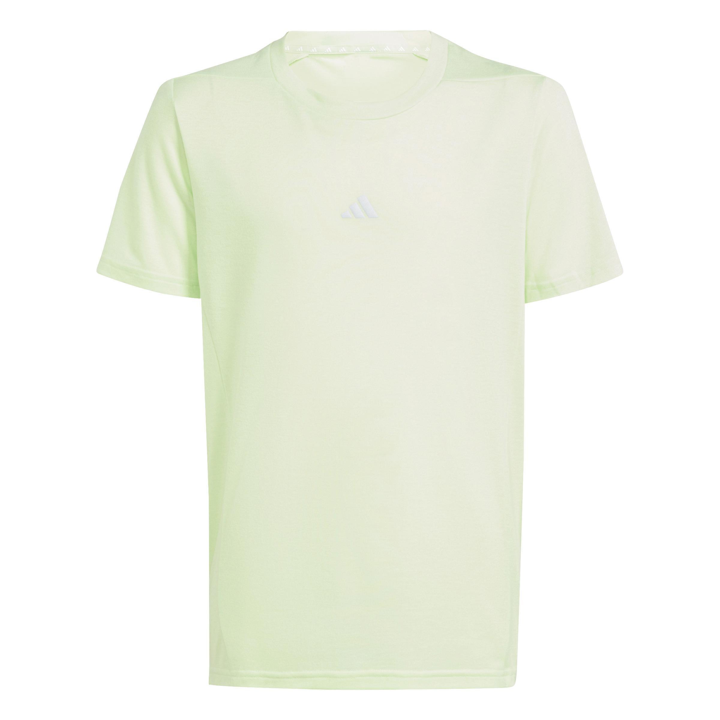 Kids Training Aeroready T-Shirt, Green, A901_ONE, large image number 1