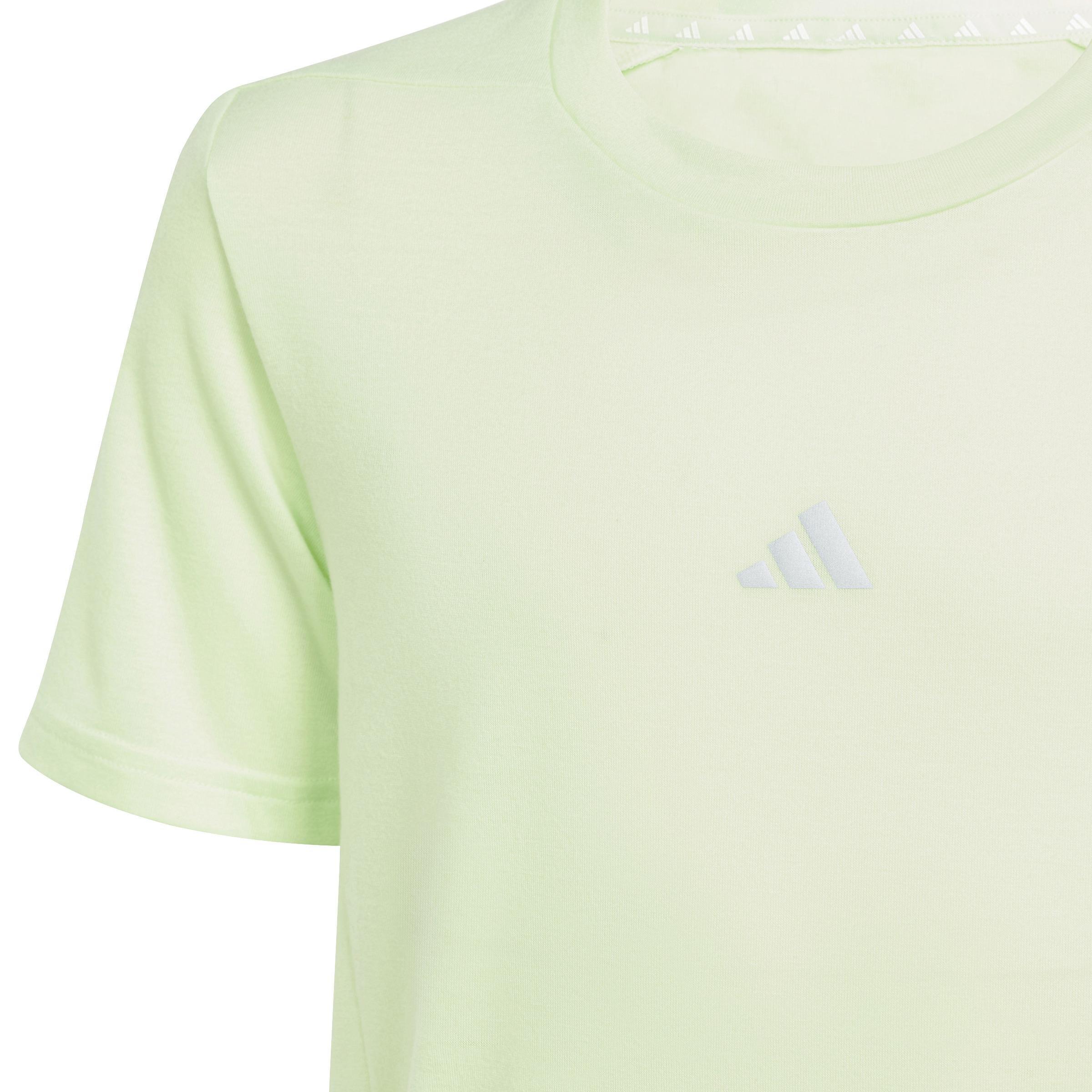 Kids Training Aeroready T-Shirt, Green, A901_ONE, large image number 4