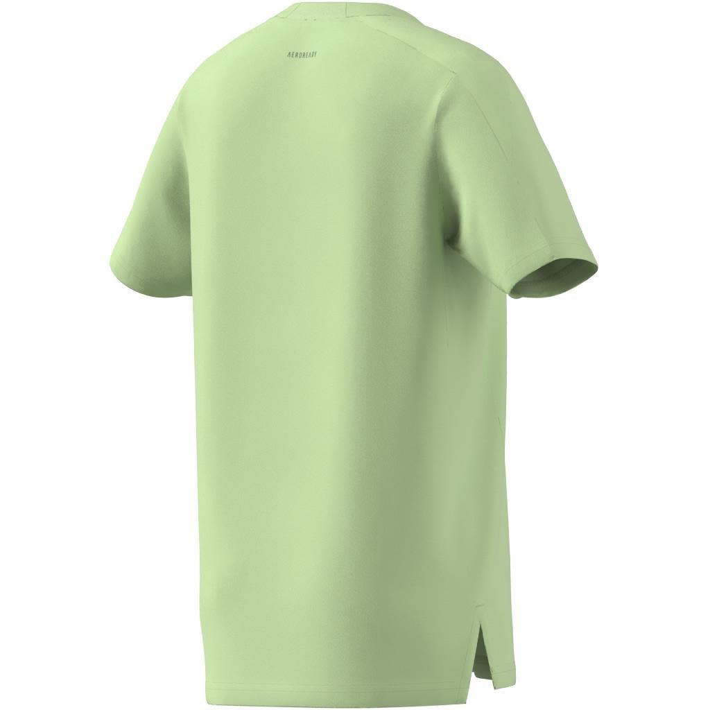 Kids Training Aeroready T-Shirt, Green, A901_ONE, large image number 7