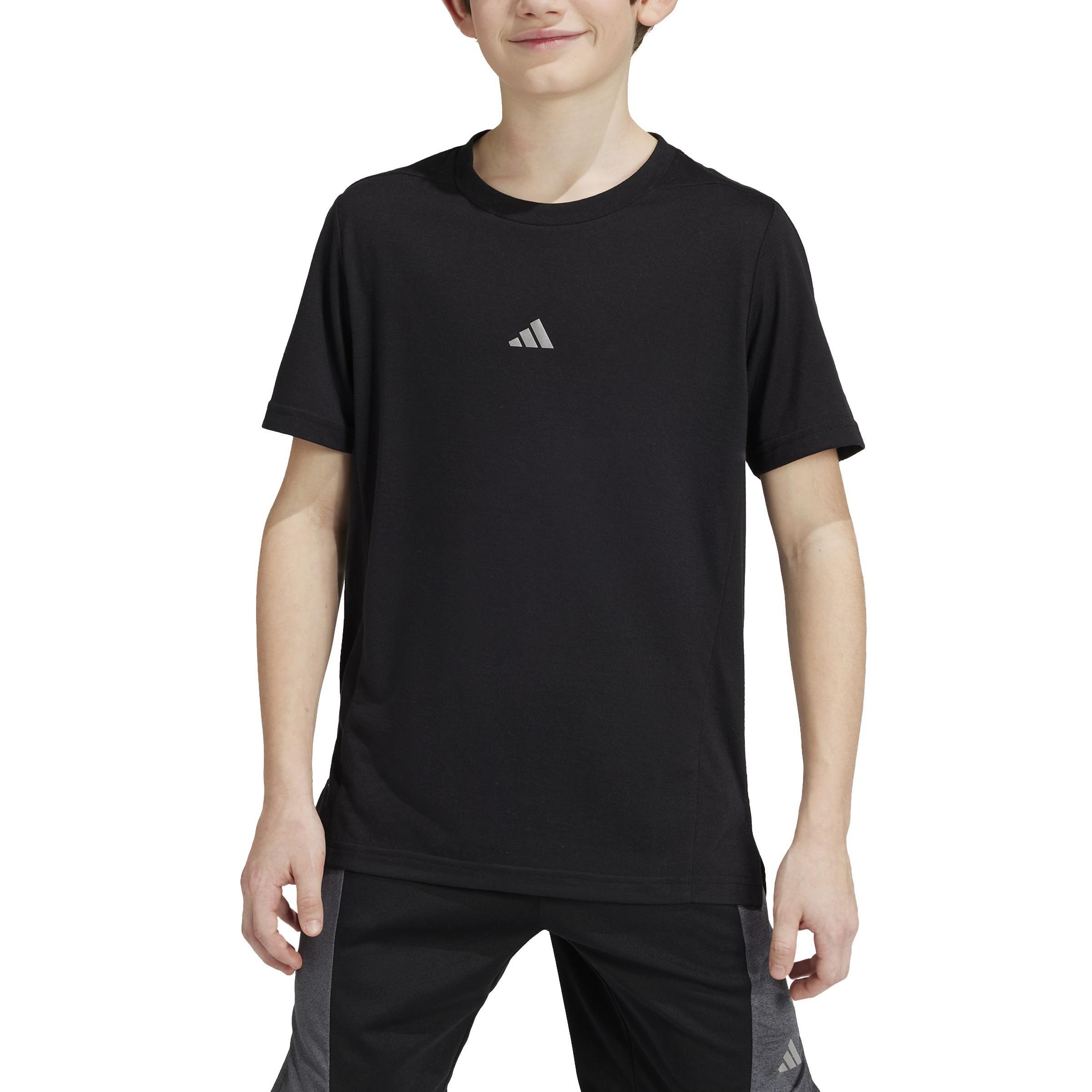 Kids Training Aeroready T-Shirt, Black, A901_ONE, large image number 0