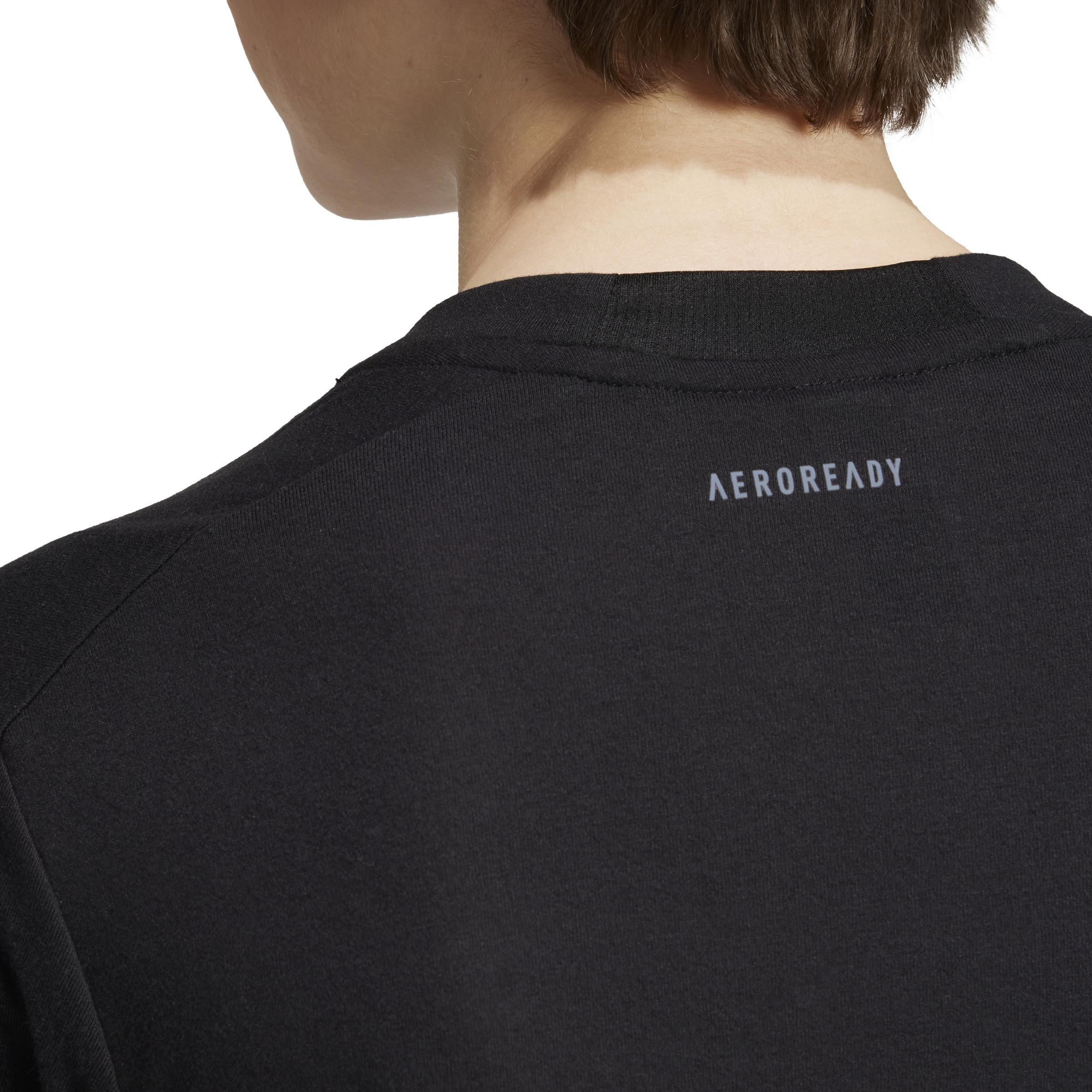 Kids Training Aeroready T-Shirt, Black, A901_ONE, large image number 5