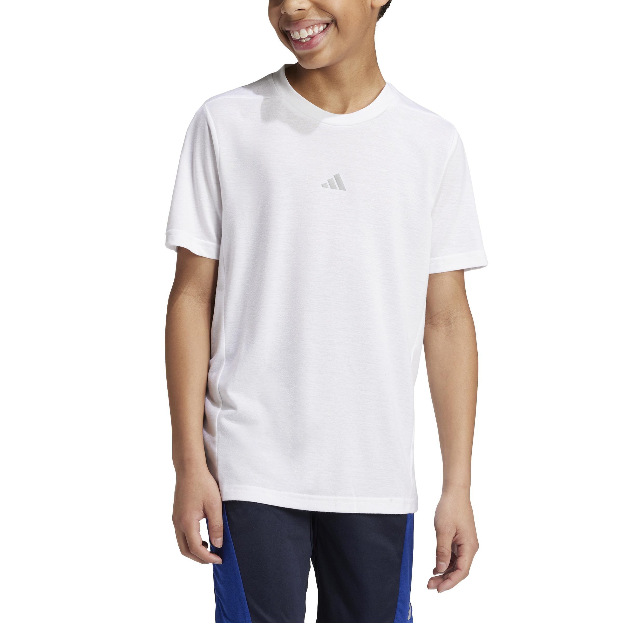 Kids Training Aeroready T-Shirt, White, A901_ONE, large image number 2