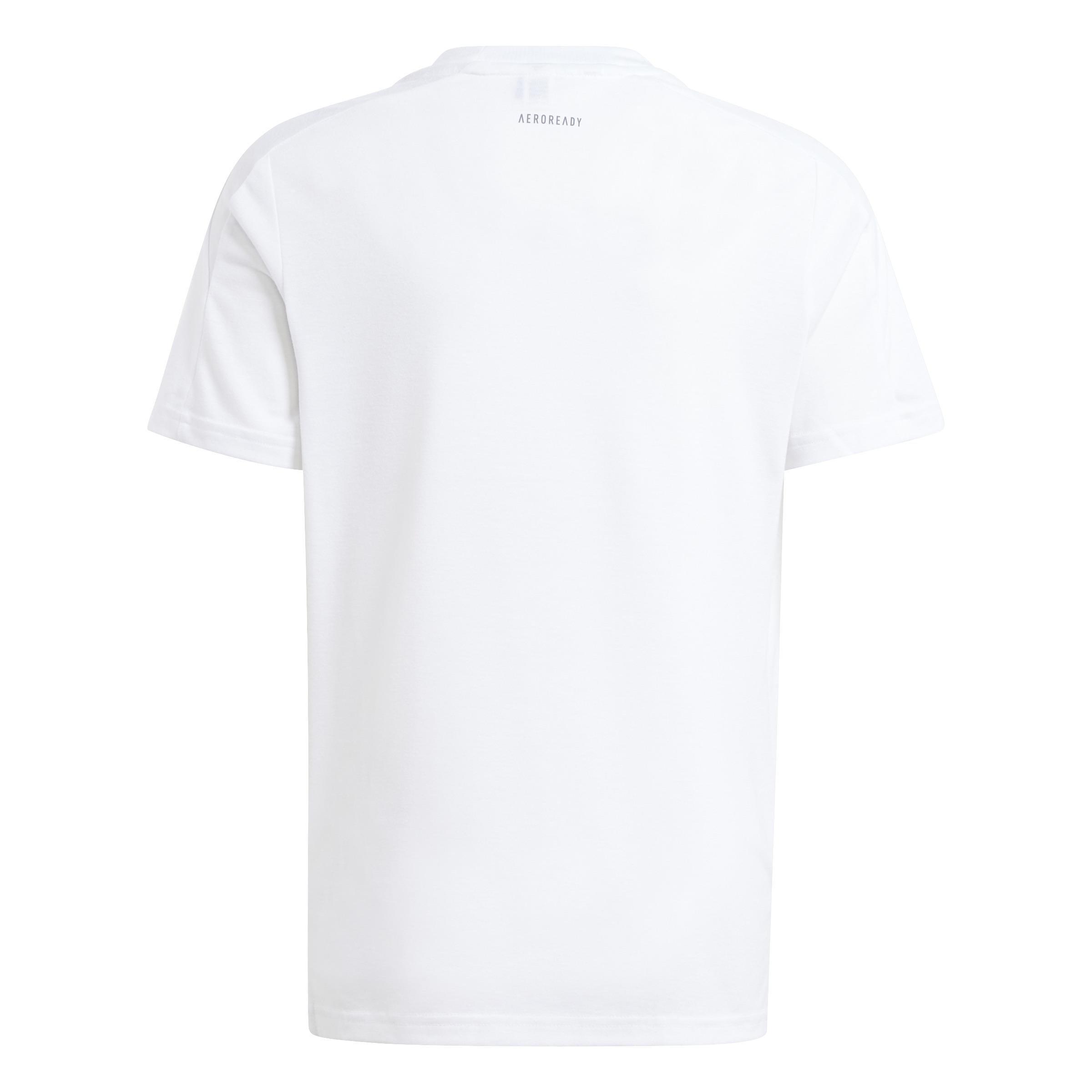 Kids Training Aeroready T-Shirt, White, A901_ONE, large image number 4