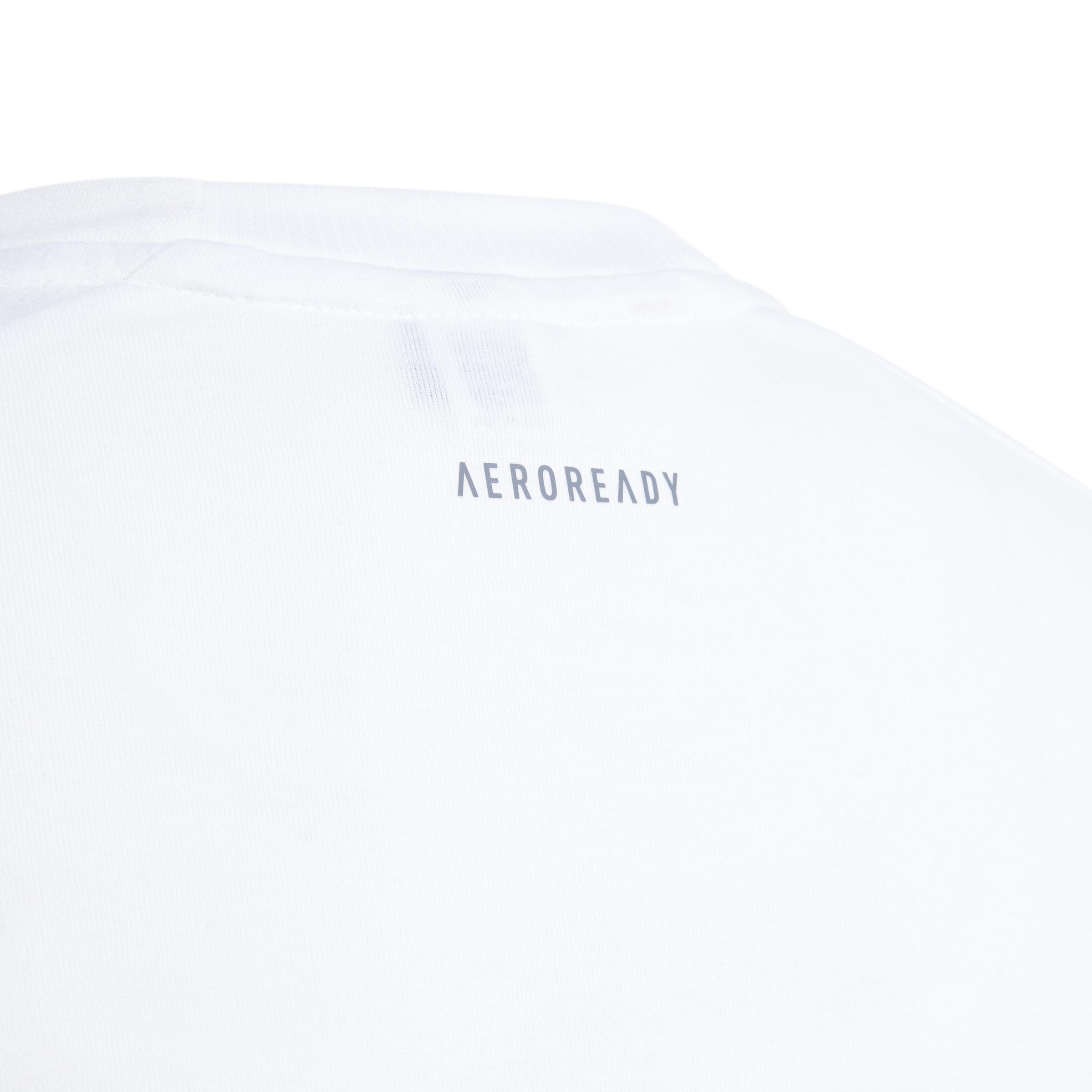 Kids Training Aeroready T-Shirt, White, A901_ONE, large image number 6