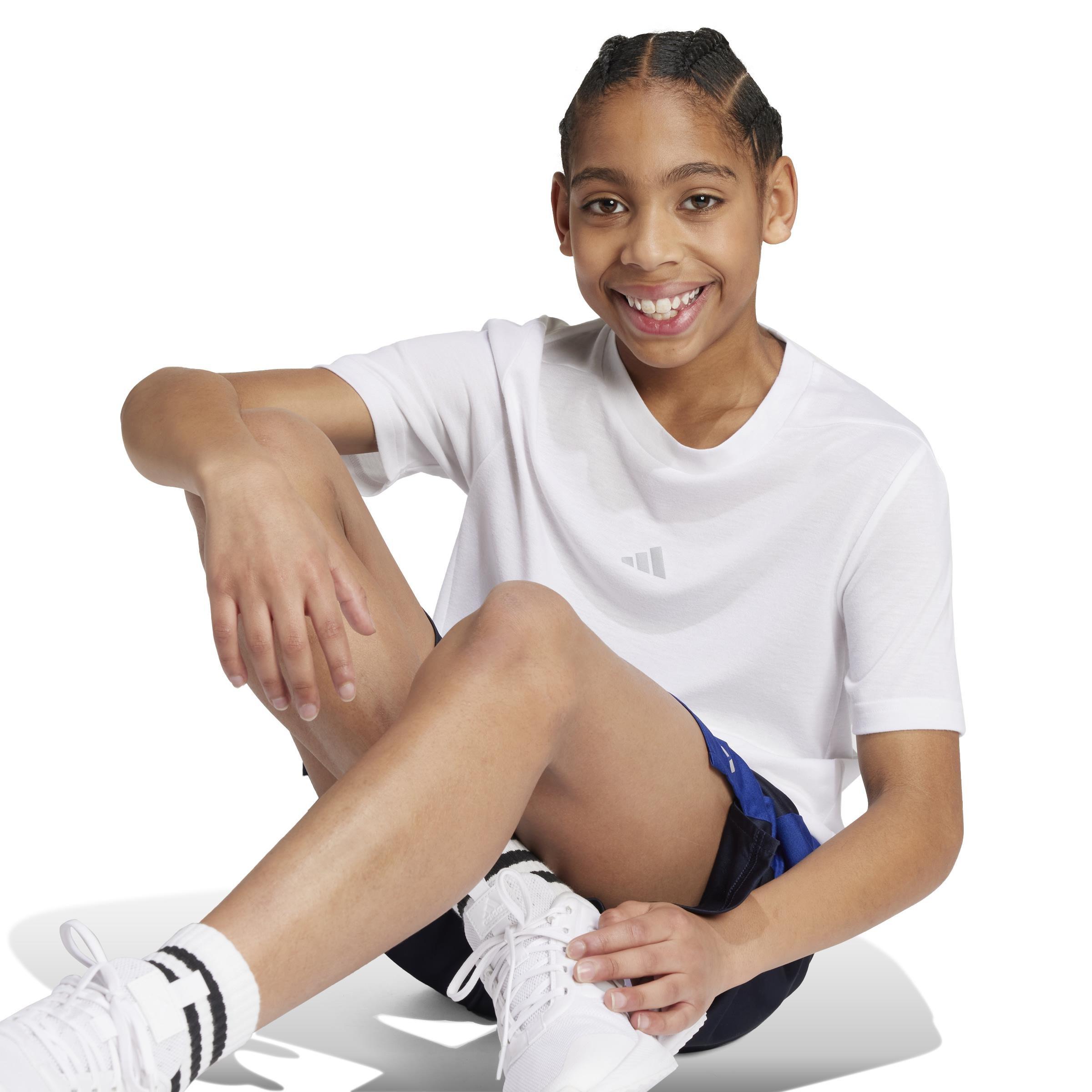 Kids Training Aeroready T-Shirt, White, A901_ONE, large image number 8