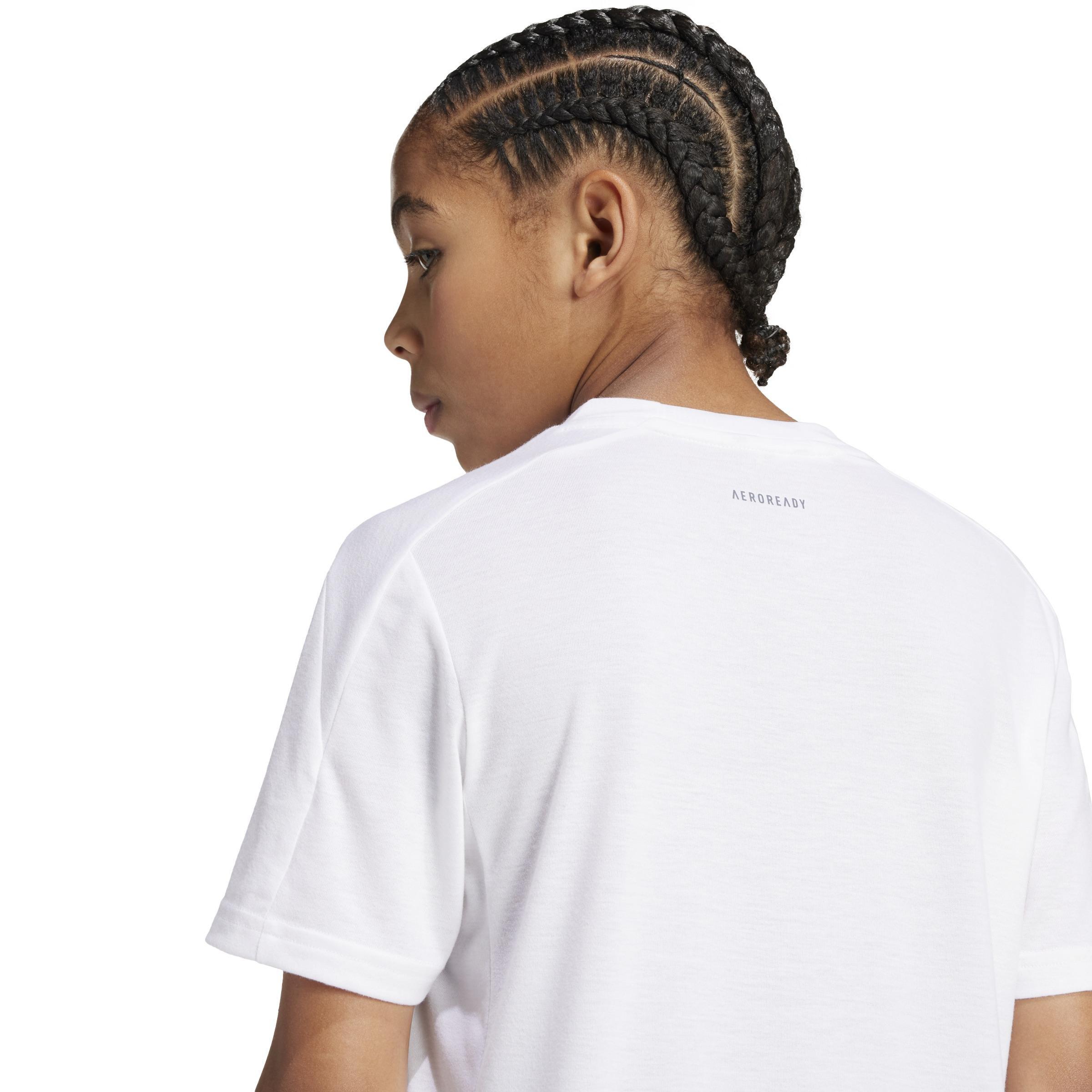 Kids Training Aeroready T-Shirt, White, A901_ONE, large image number 10