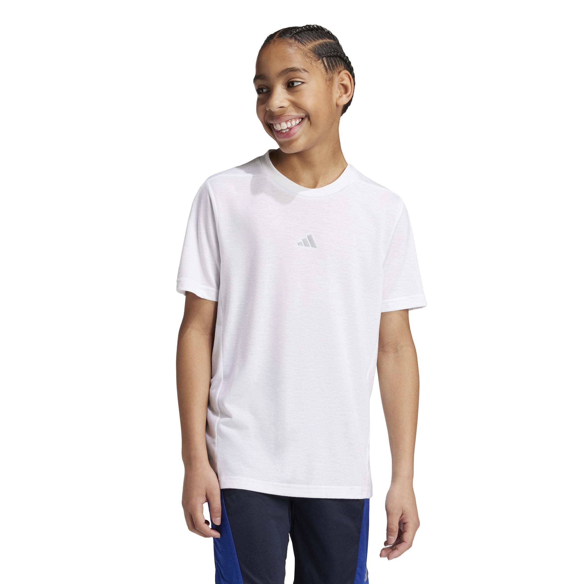 Kids Training Aeroready T-Shirt, White, A901_ONE, large image number 14