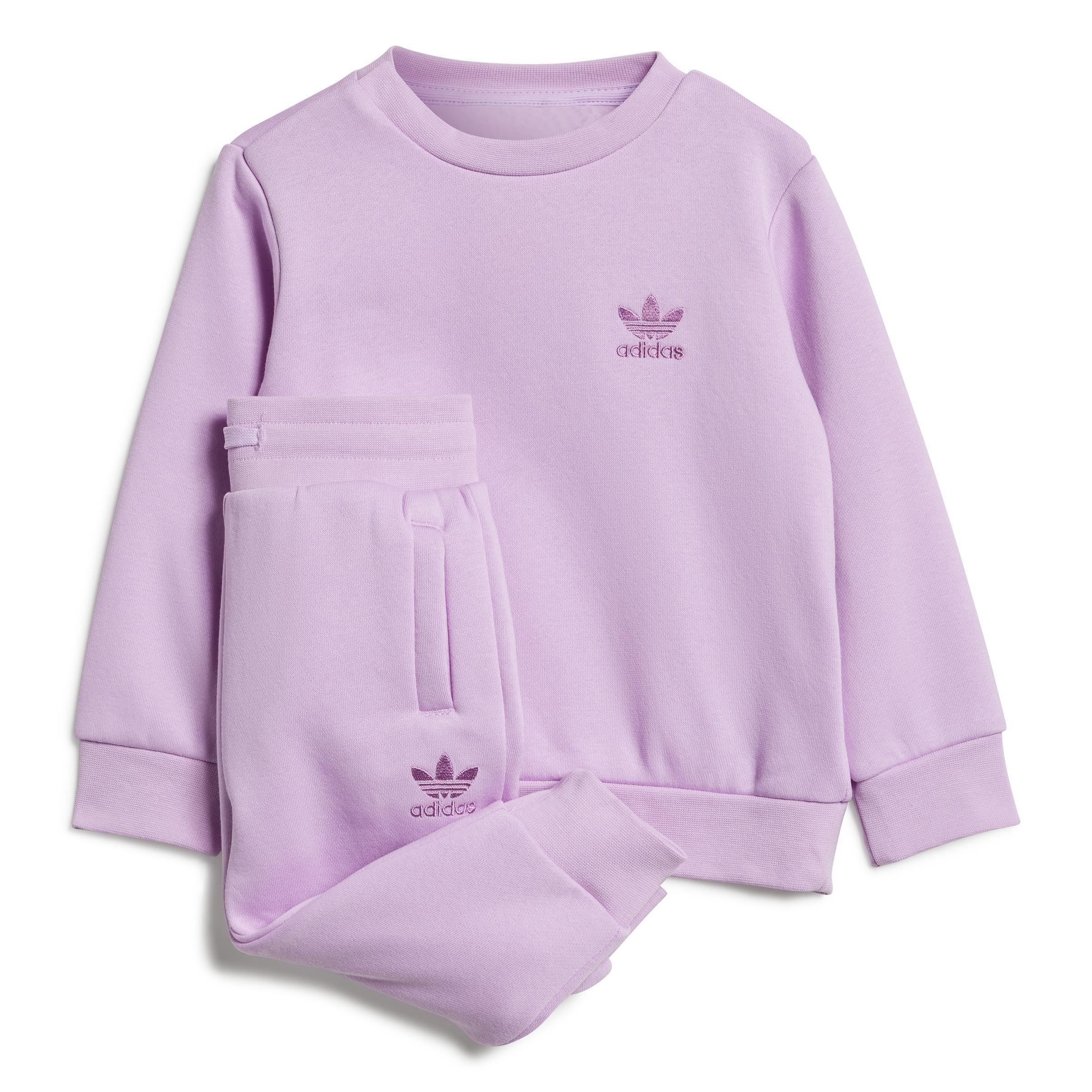 Unisex Adicolor Crew Set, Purple, A901_ONE, large image number 0