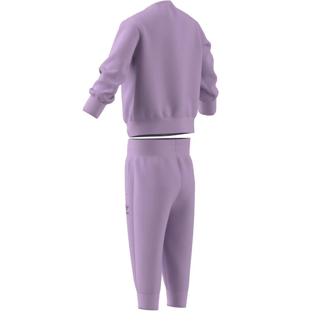 Unisex Adicolor Crew Set, Purple, A901_ONE, large image number 7