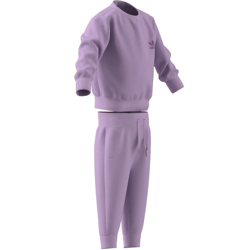 Unisex Adicolor Crew Set, Purple, A901_ONE, large image number 8