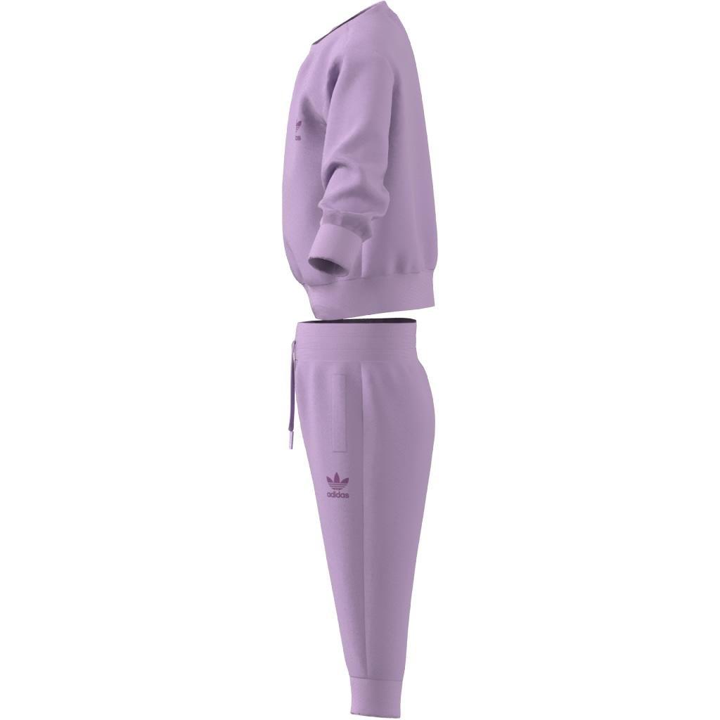 Unisex Adicolor Crew Set, Purple, A901_ONE, large image number 9