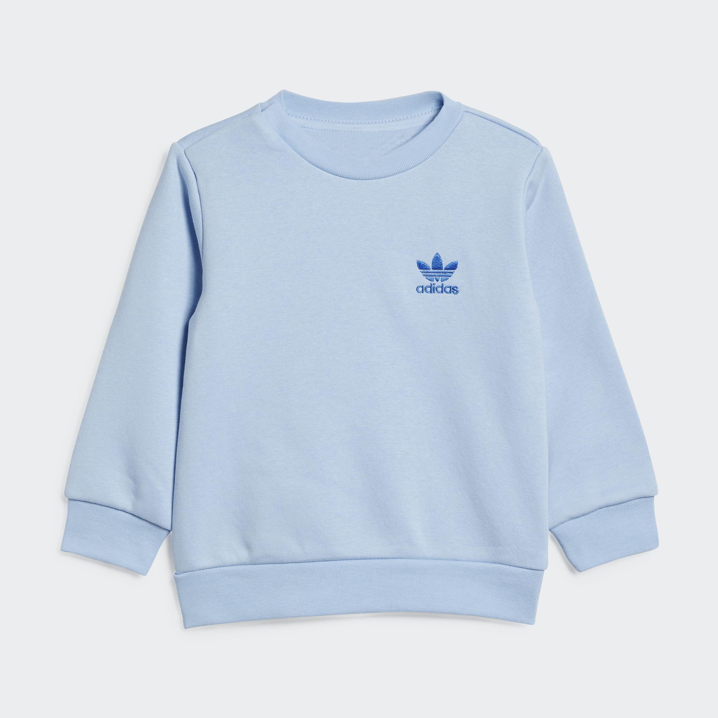 Unisex Kids Adicolor Crew Set, Blue, A901_ONE, large image number 1