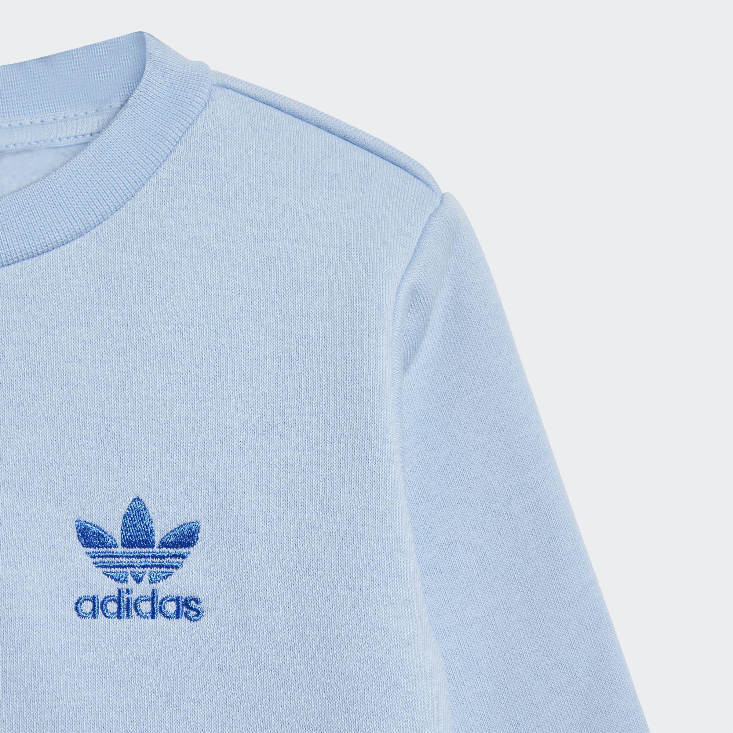 Unisex Kids Adicolor Crew Set, Blue, A901_ONE, large image number 4