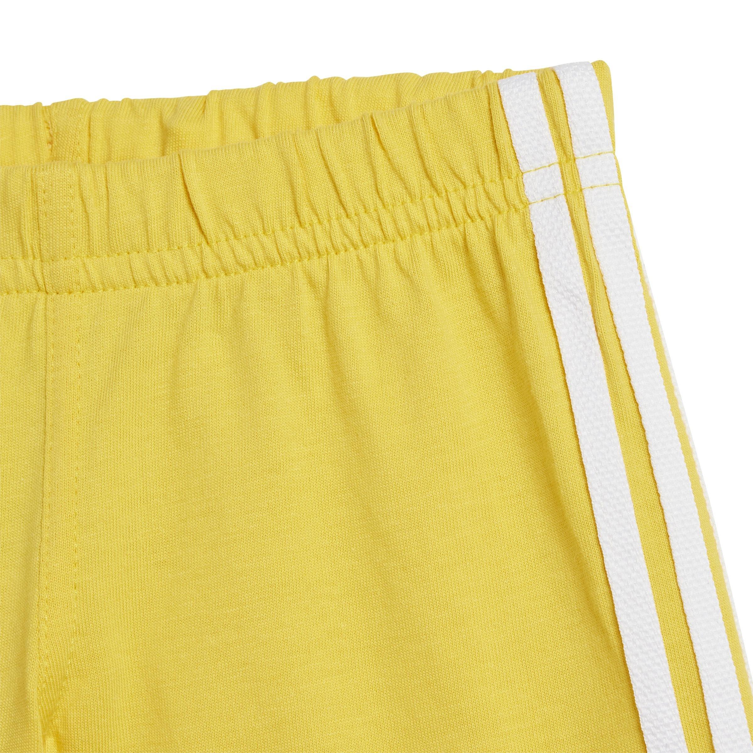 Unisex Kids Trefoil Shorts Tee Set, Yellow, A901_ONE, large image number 4