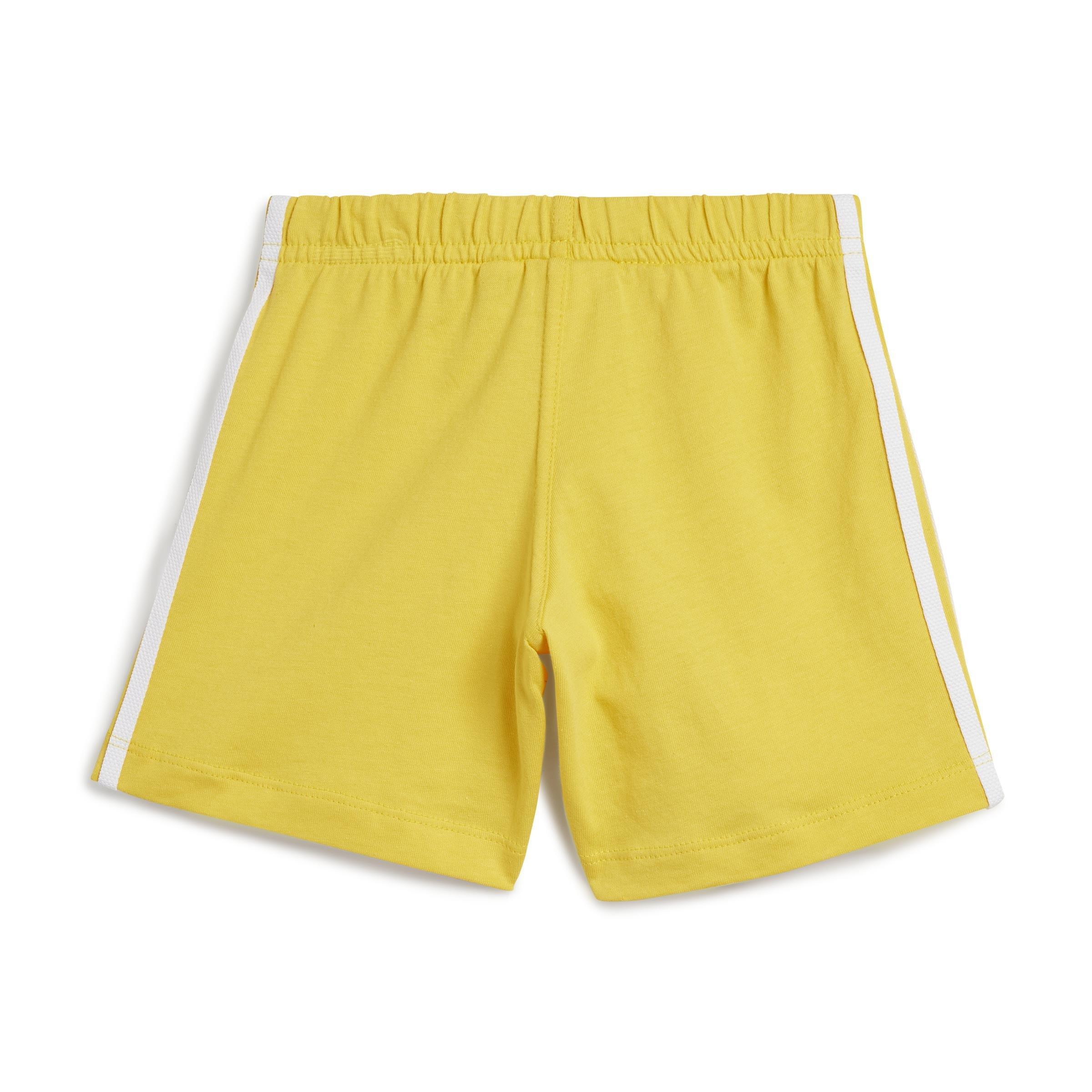 Unisex Kids Trefoil Shorts Tee Set, Yellow, A901_ONE, large image number 5
