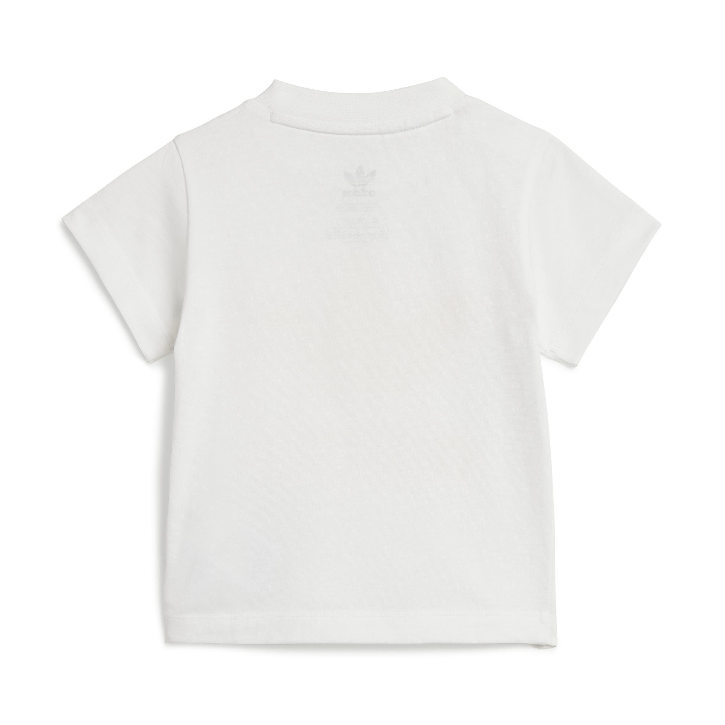 Unisex Kids Trefoil Shorts Tee Set, Yellow, A901_ONE, large image number 6