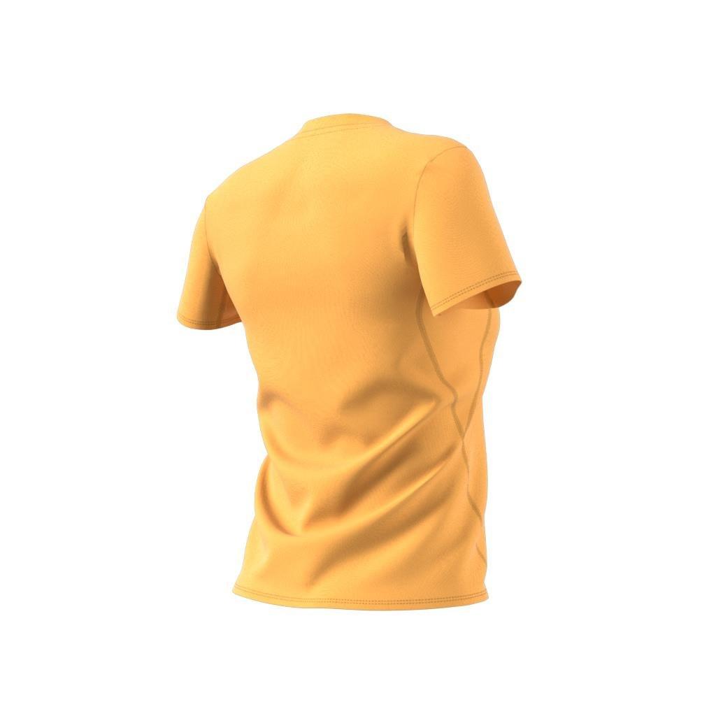 Adizero Essentials Running T-Shirt, Yellow, A901_ONE, large image number 8