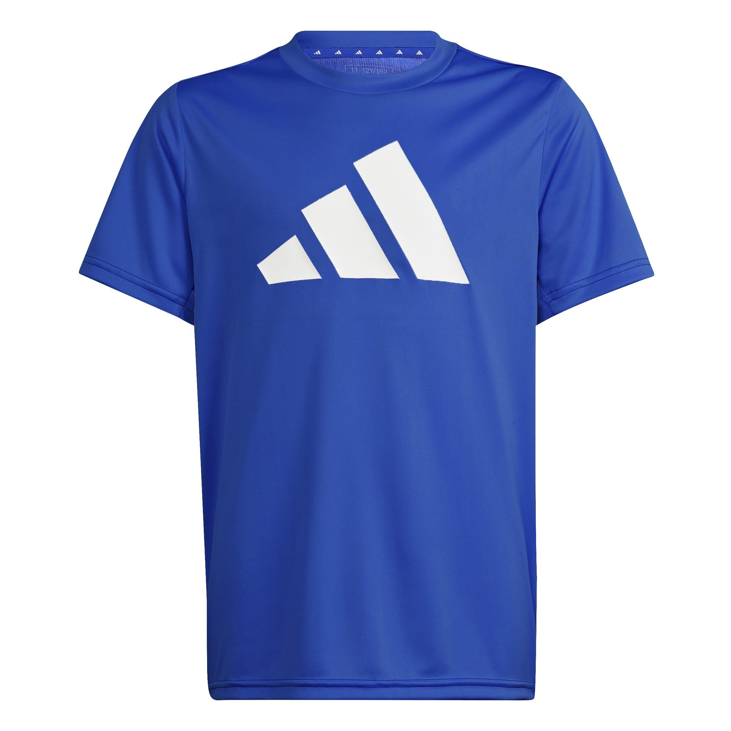 Unisex Kids Train Essentials AEROREADY Logo T-Shirt, Blue, A901_ONE, large image number 1