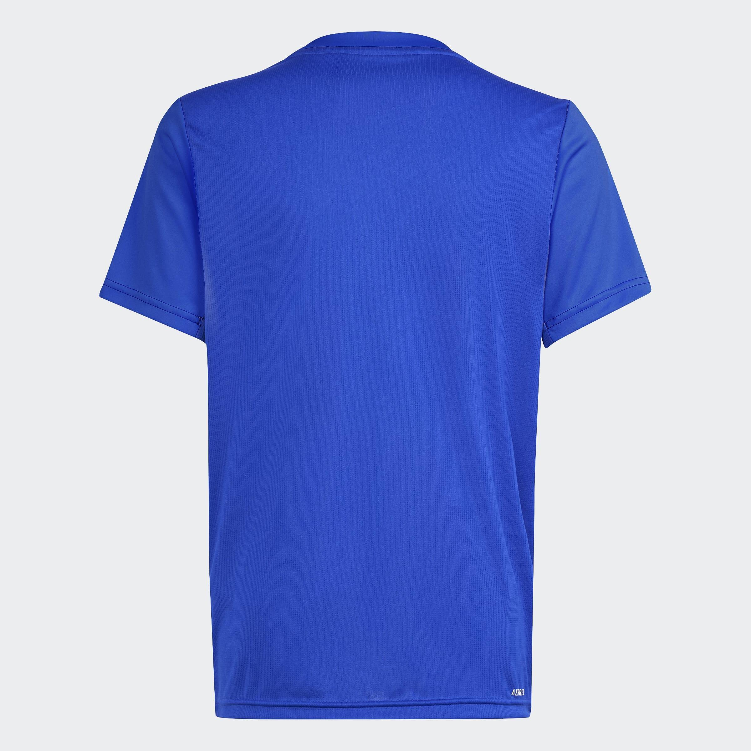 Unisex Kids Train Essentials AEROREADY Logo T-Shirt, Blue, A901_ONE, large image number 4
