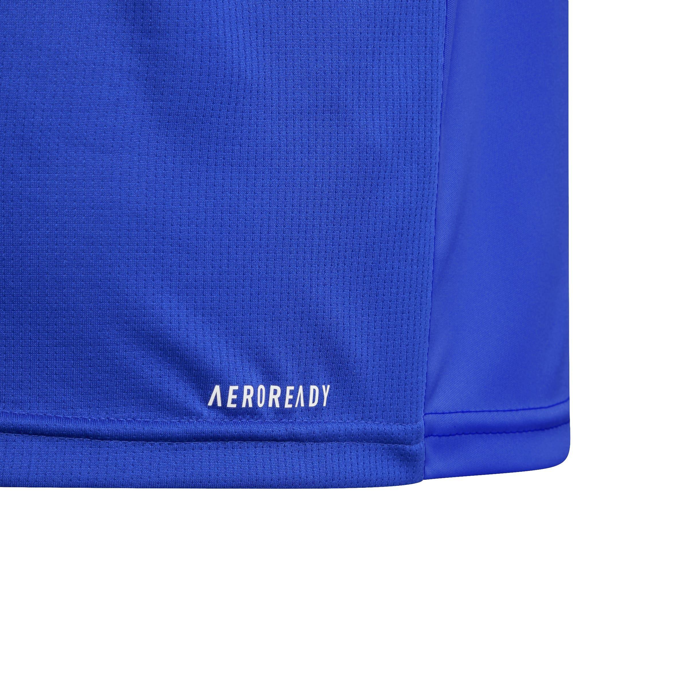 Unisex Kids Train Essentials AEROREADY Logo T-Shirt, Blue, A901_ONE, large image number 10