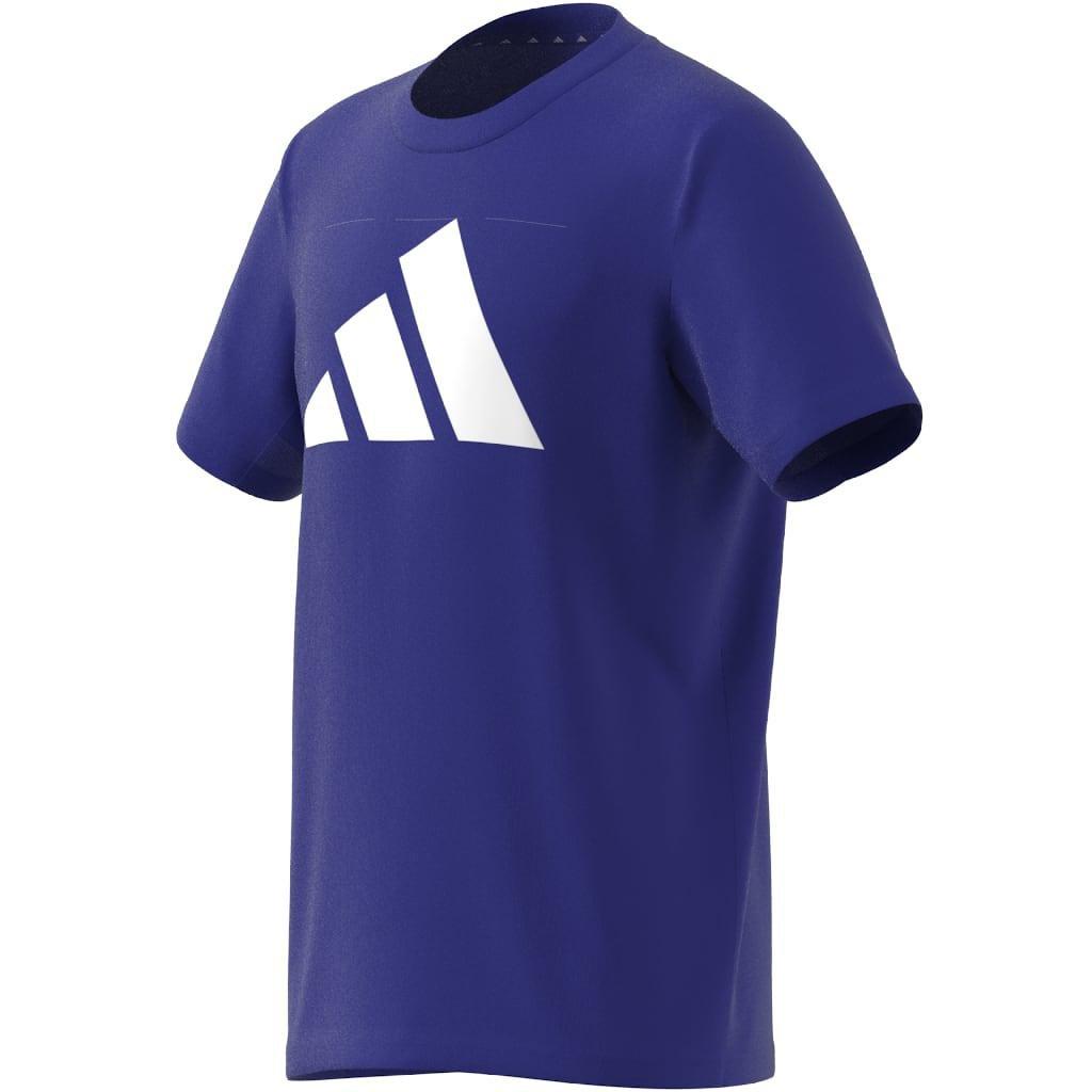 Unisex Kids Train Essentials AEROREADY Logo T-Shirt, Blue, A901_ONE, large image number 11