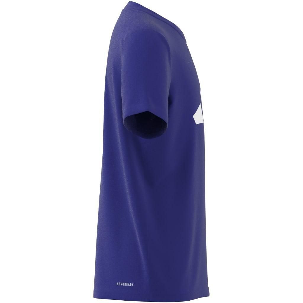 Unisex Kids Train Essentials AEROREADY Logo T-Shirt, Blue, A901_ONE, large image number 14