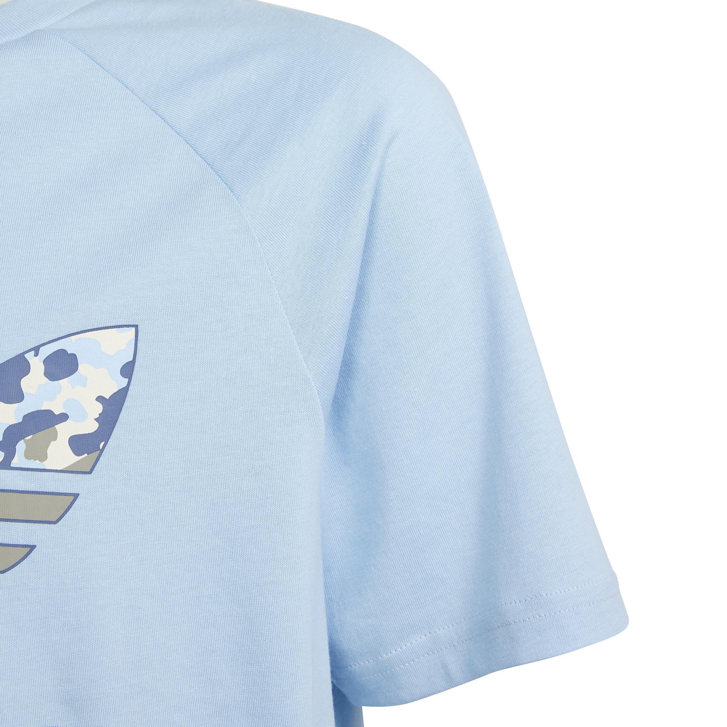 Unisex Kids Camo T-Shirt, Blue, , large image number 3