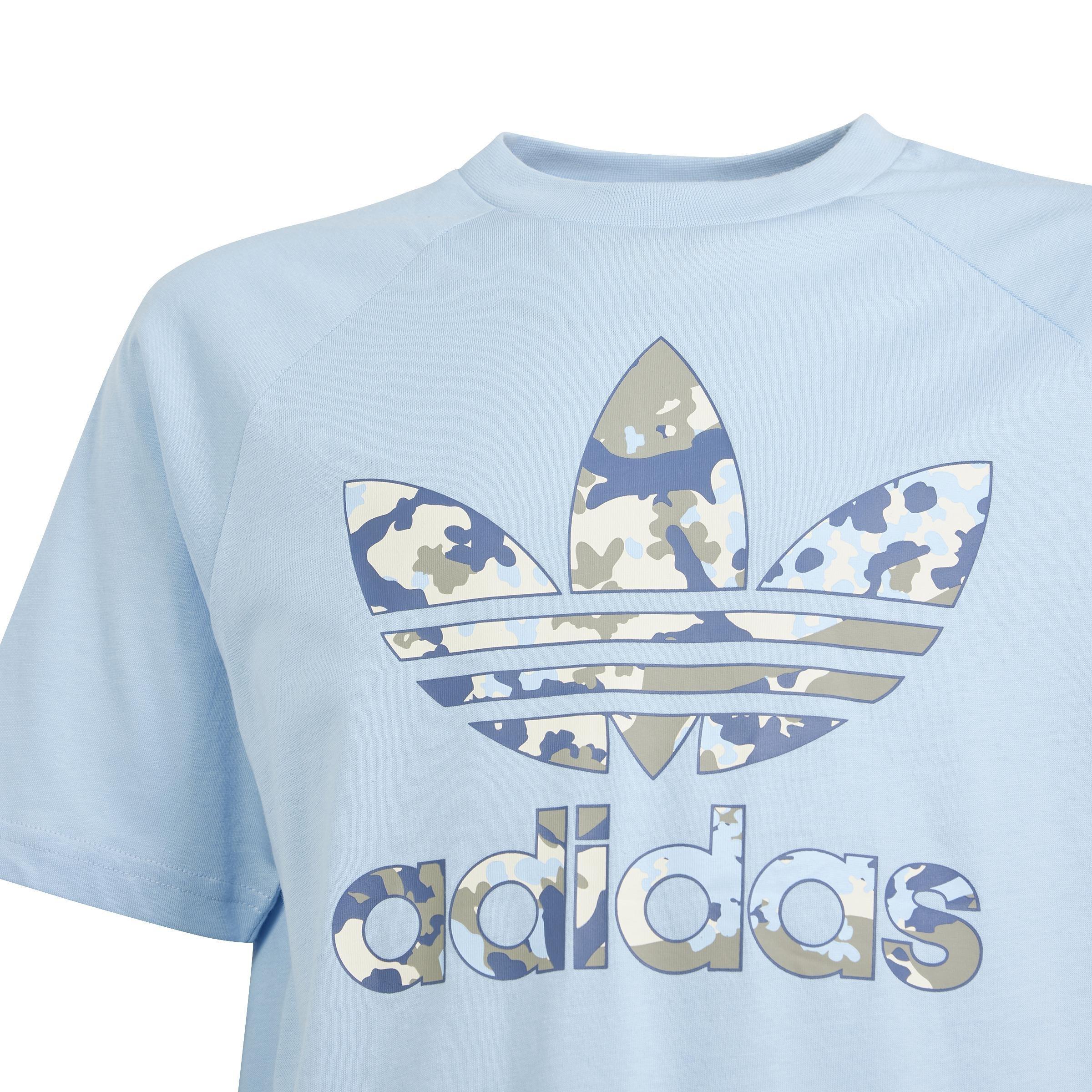 Unisex Kids Camo T-Shirt, Blue, , large image number 4
