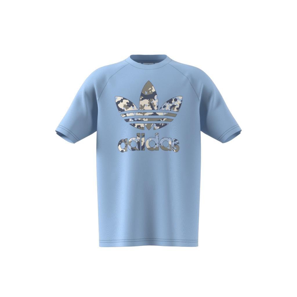 Unisex Kids Camo T-Shirt, Blue, , large image number 8