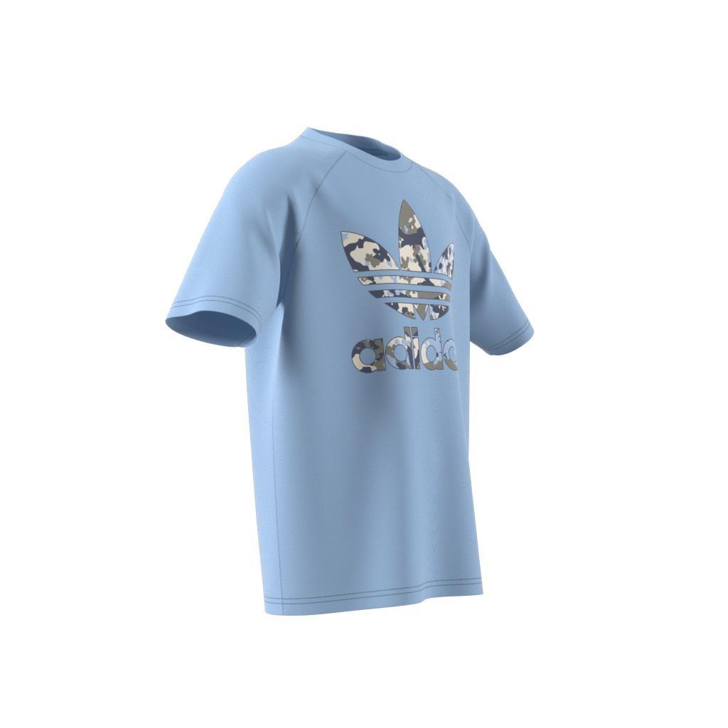 Unisex Kids Camo T-Shirt, Blue, , large image number 9