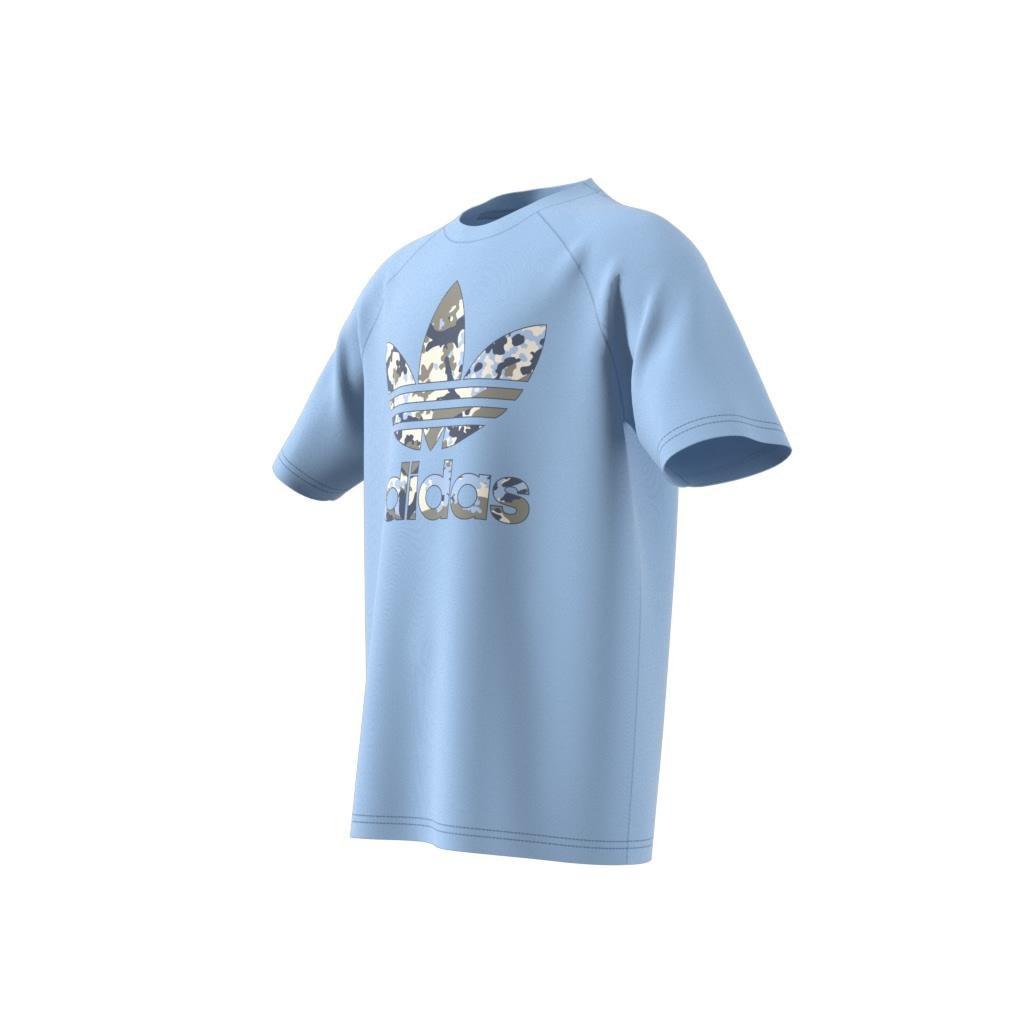 Unisex Kids Camo T-Shirt, Blue, , large image number 11