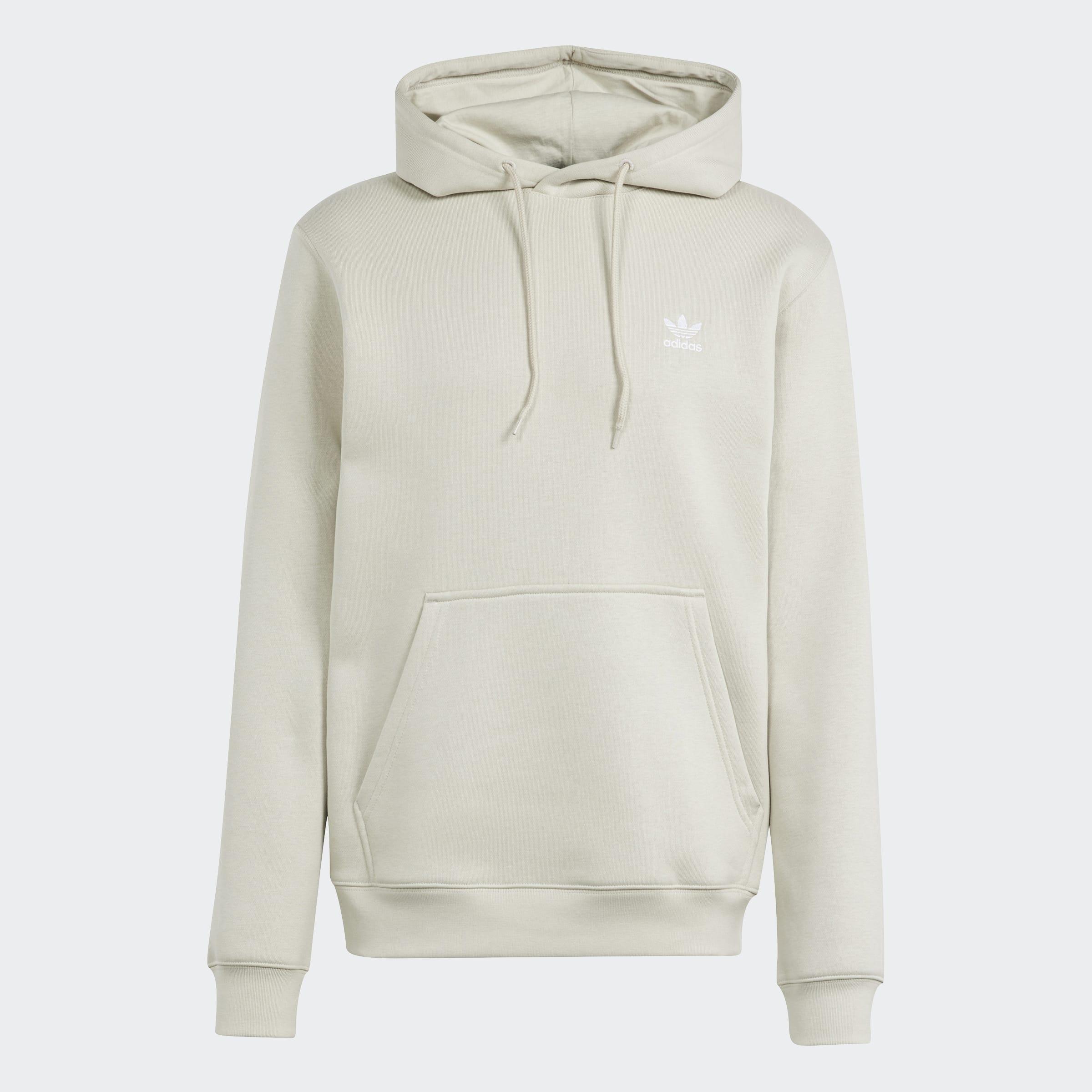 Trefoil Essentials Hoodie, Beige, A901_ONE, medium