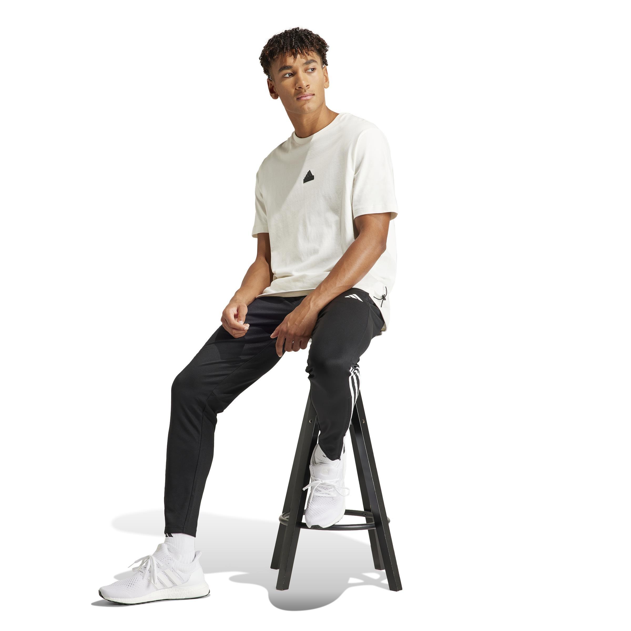 Sereno AEROREADY Cut 3-Stripes Regular Slim Tapered Tracksuit Bottoms, Black, A901_ONE, large image number 11