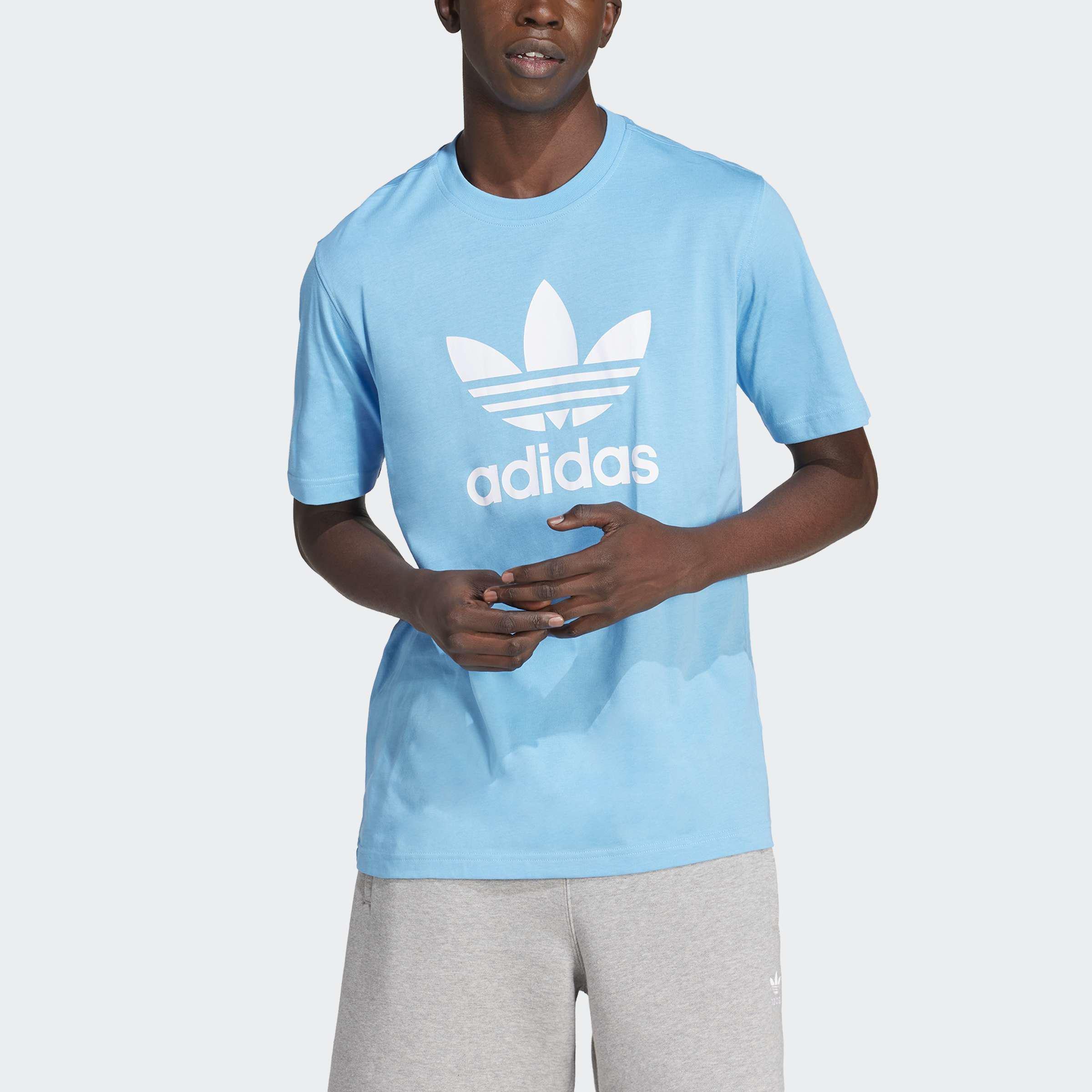 Adicolor Trefoil T-Shirt, Blue, A901_ONE, large image number 1