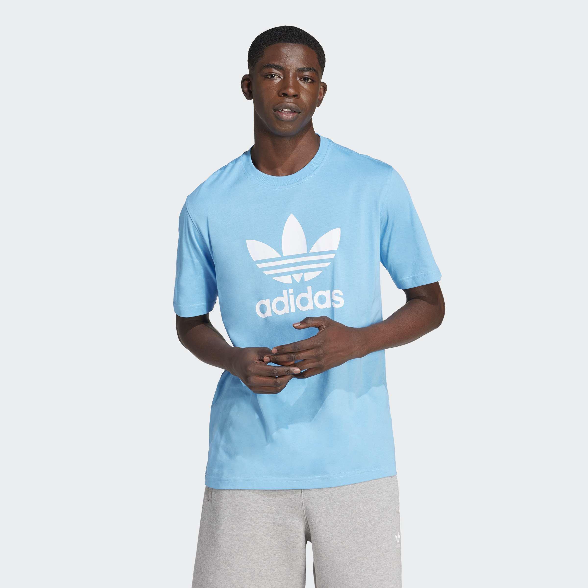 Adicolor Trefoil T-Shirt, Blue, A901_ONE, large image number 6