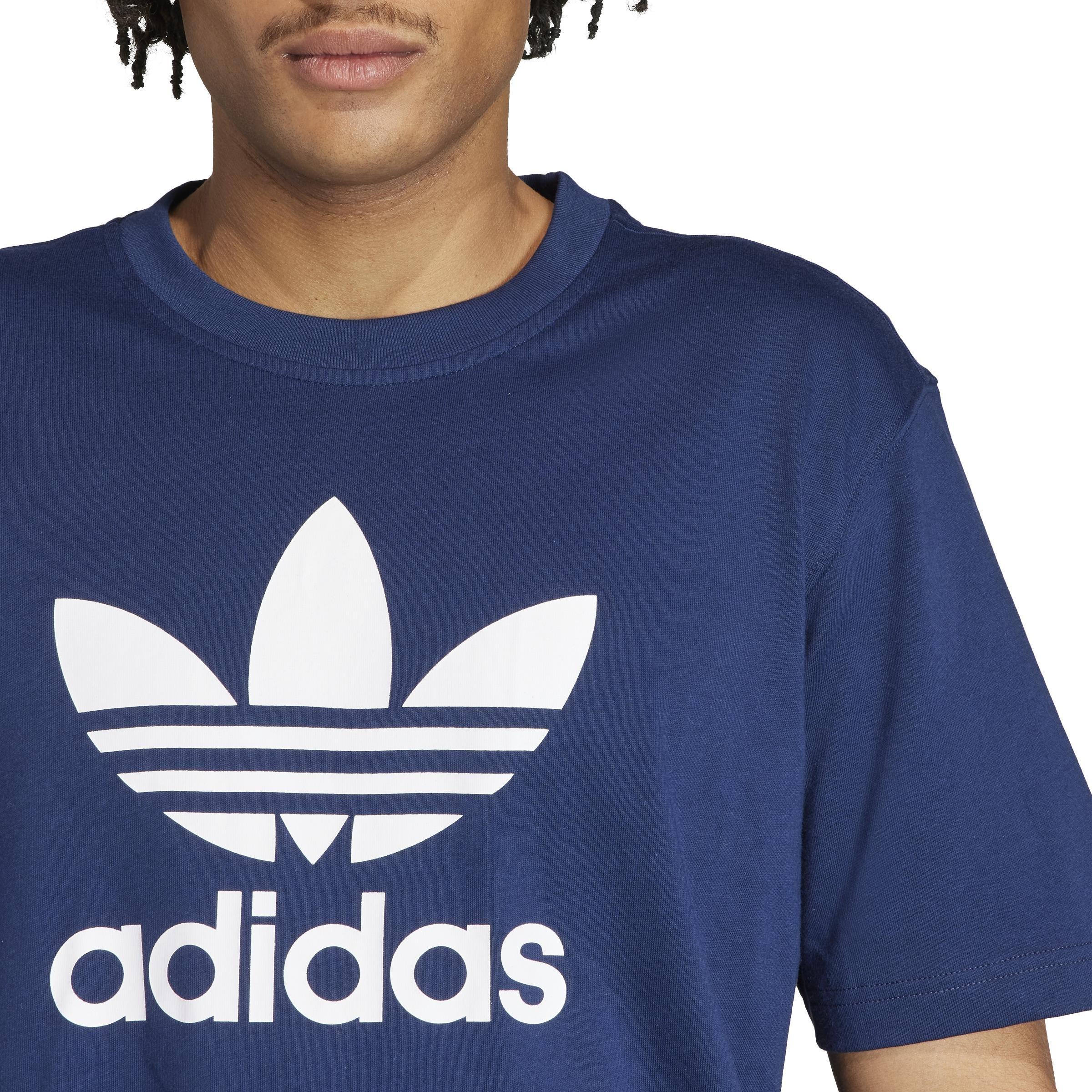 Adicolor Trefoil T-Shirt, Blue, A901_ONE, large image number 4