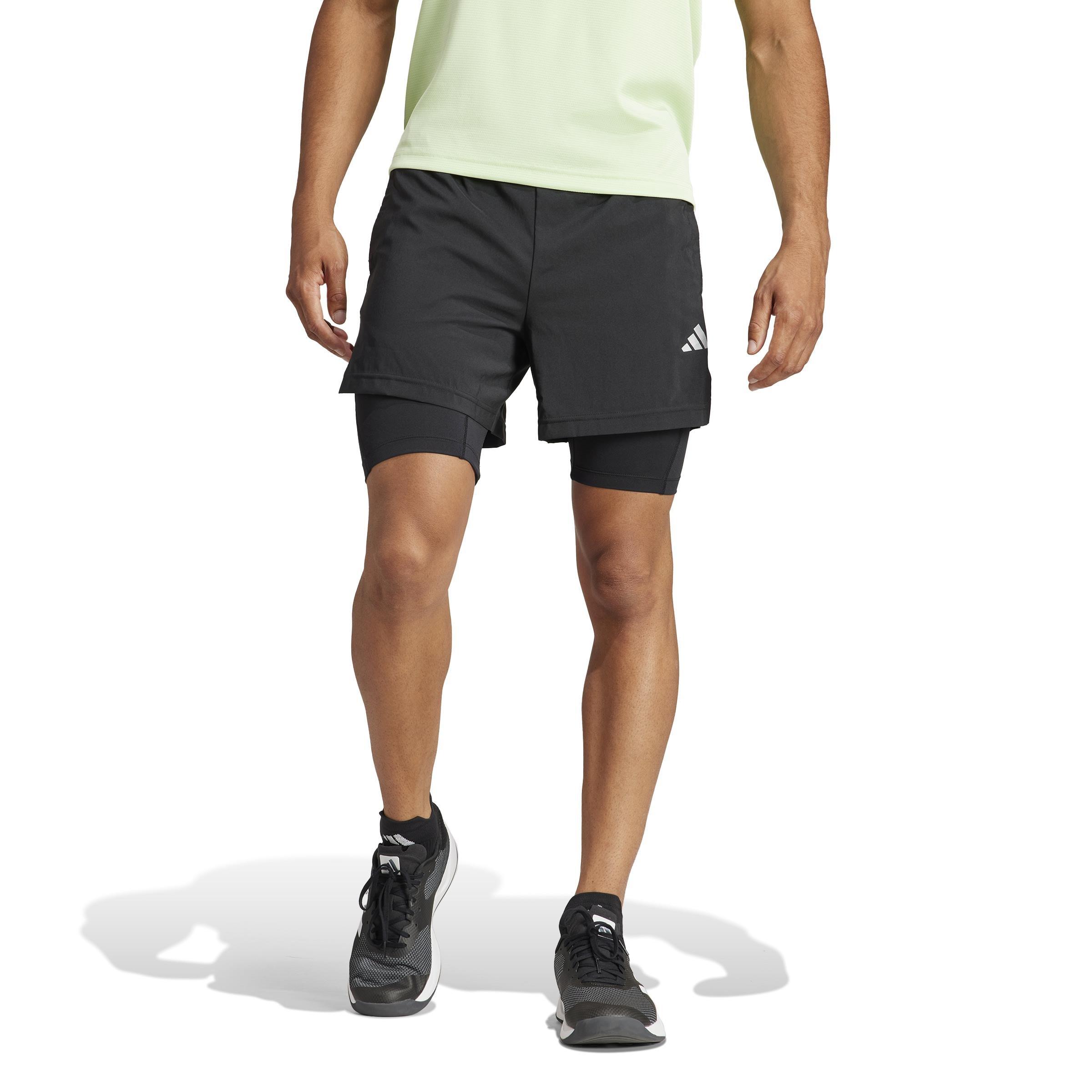 Gym Training 2-in-1 Shorts, Black, A901_ONE, large image number 7