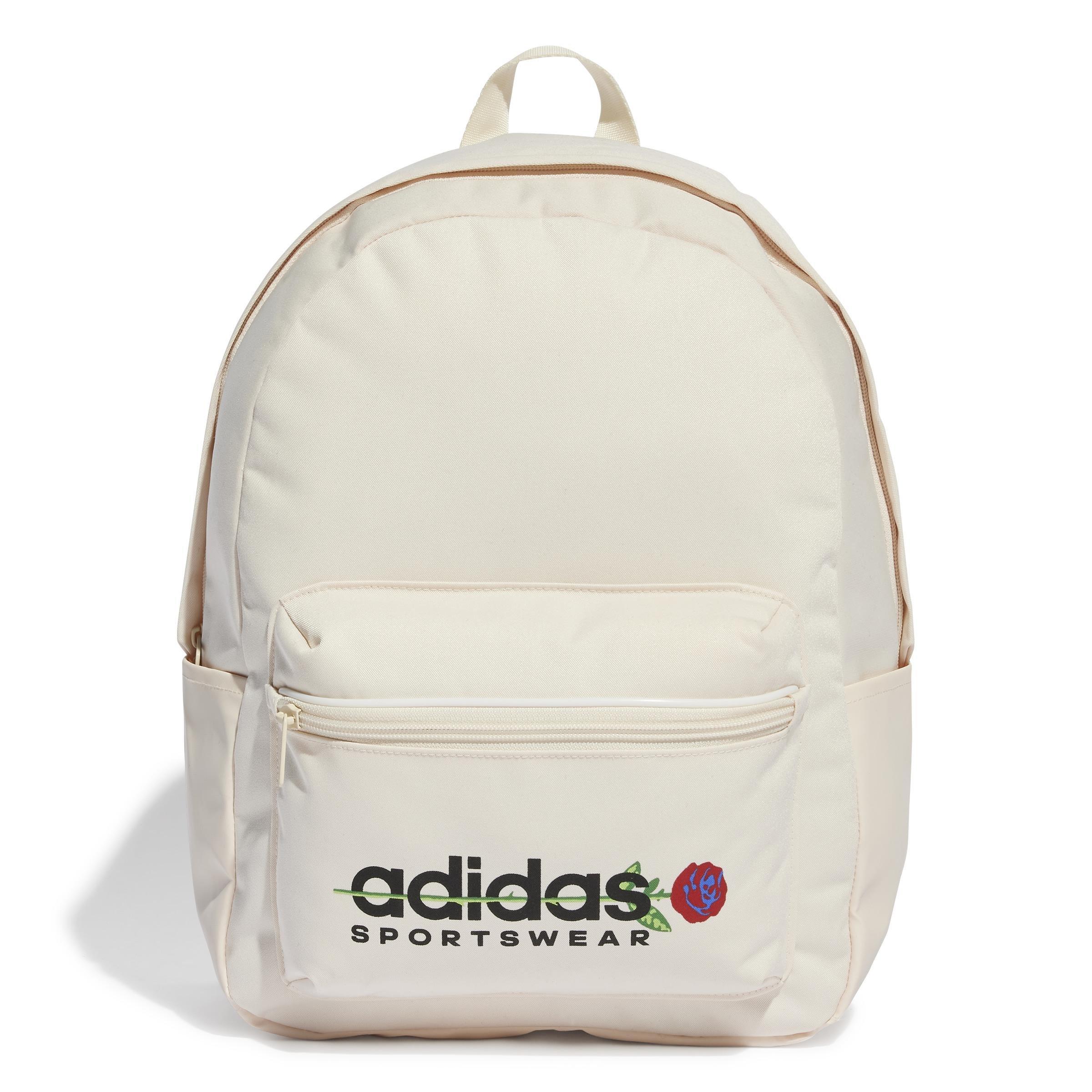 Flower Backpack, White, A901_ONE, large image number 0
