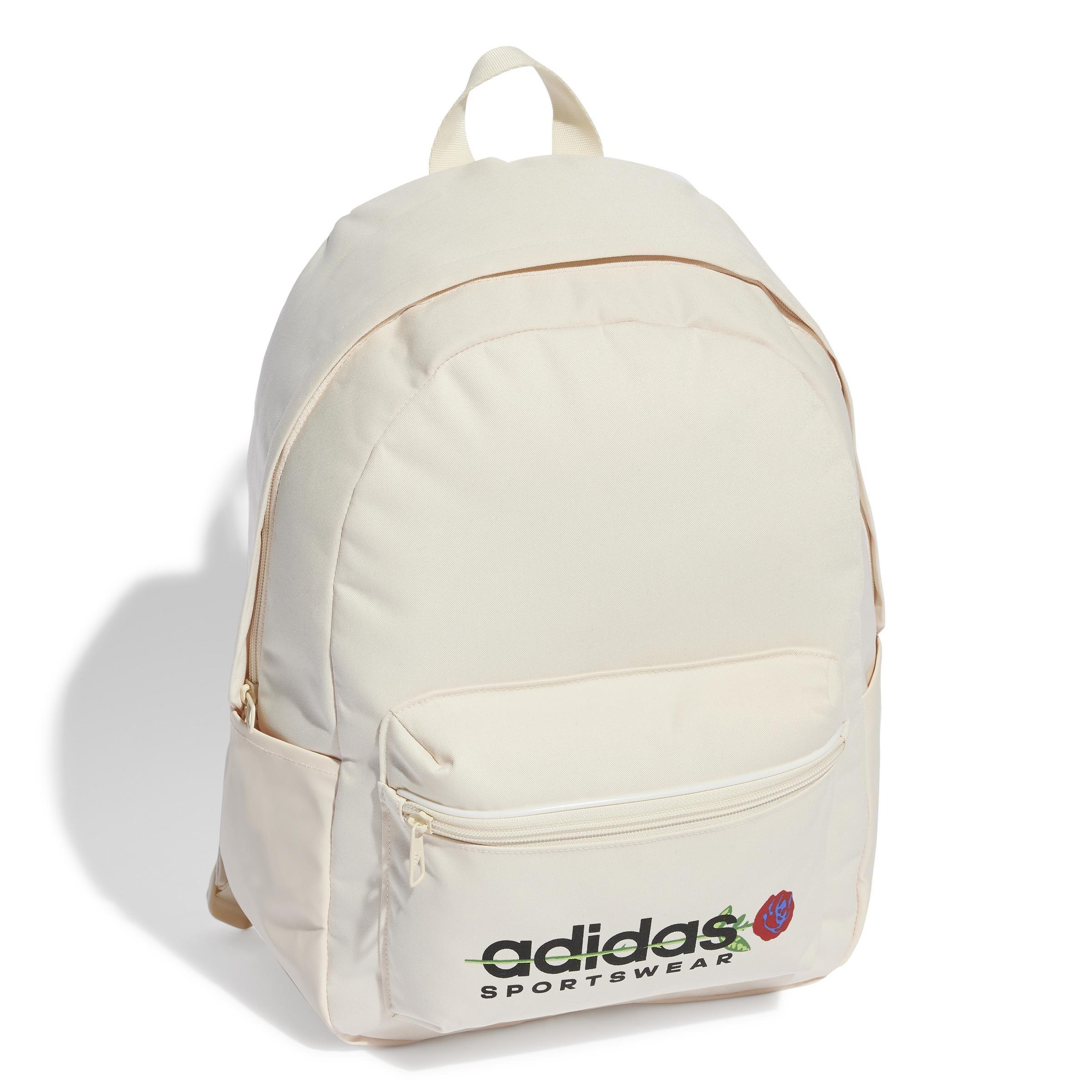 Flower Backpack, White, A901_ONE, large image number 1