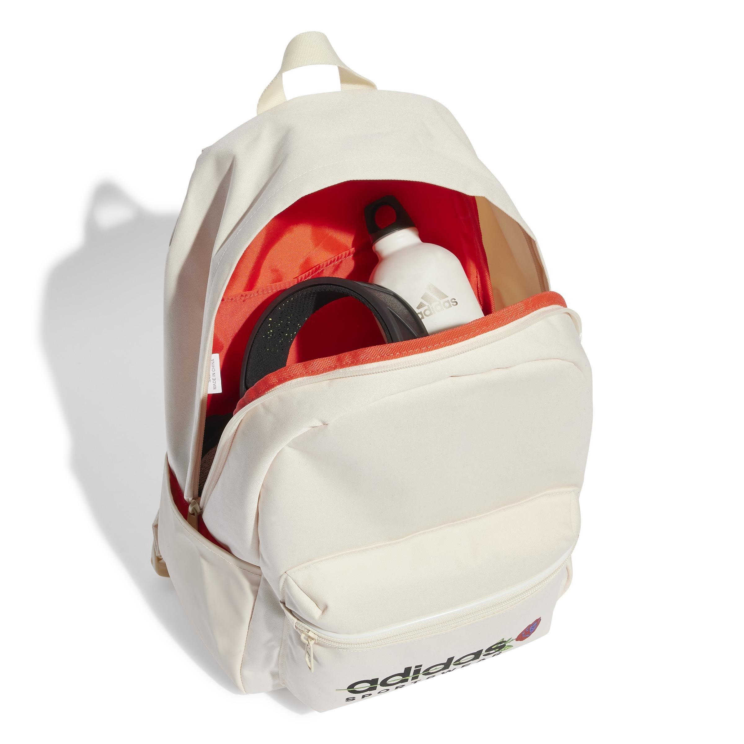 Flower Backpack, White, A901_ONE, large image number 2