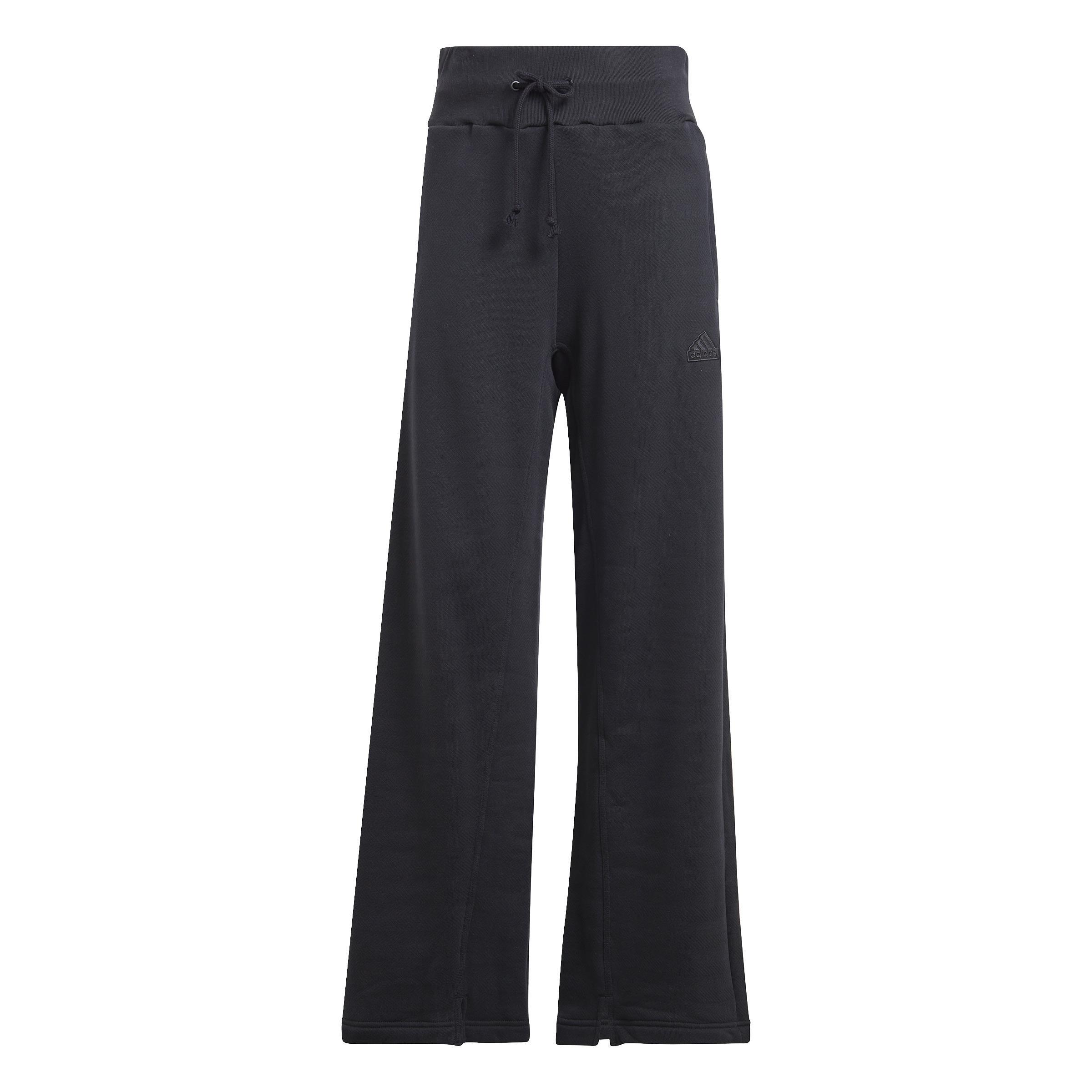 Lounge French Terry Straight Leg Joggers, Black, , large image number 1